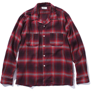 SHADOW CHECK RAYON SHIRT