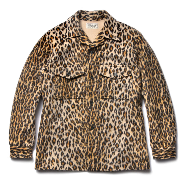 Leopard print shirt clearance jacket