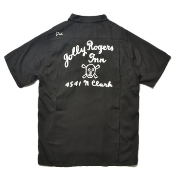 RAYON BOWLING SHIRT  / JOLLY ROGER
