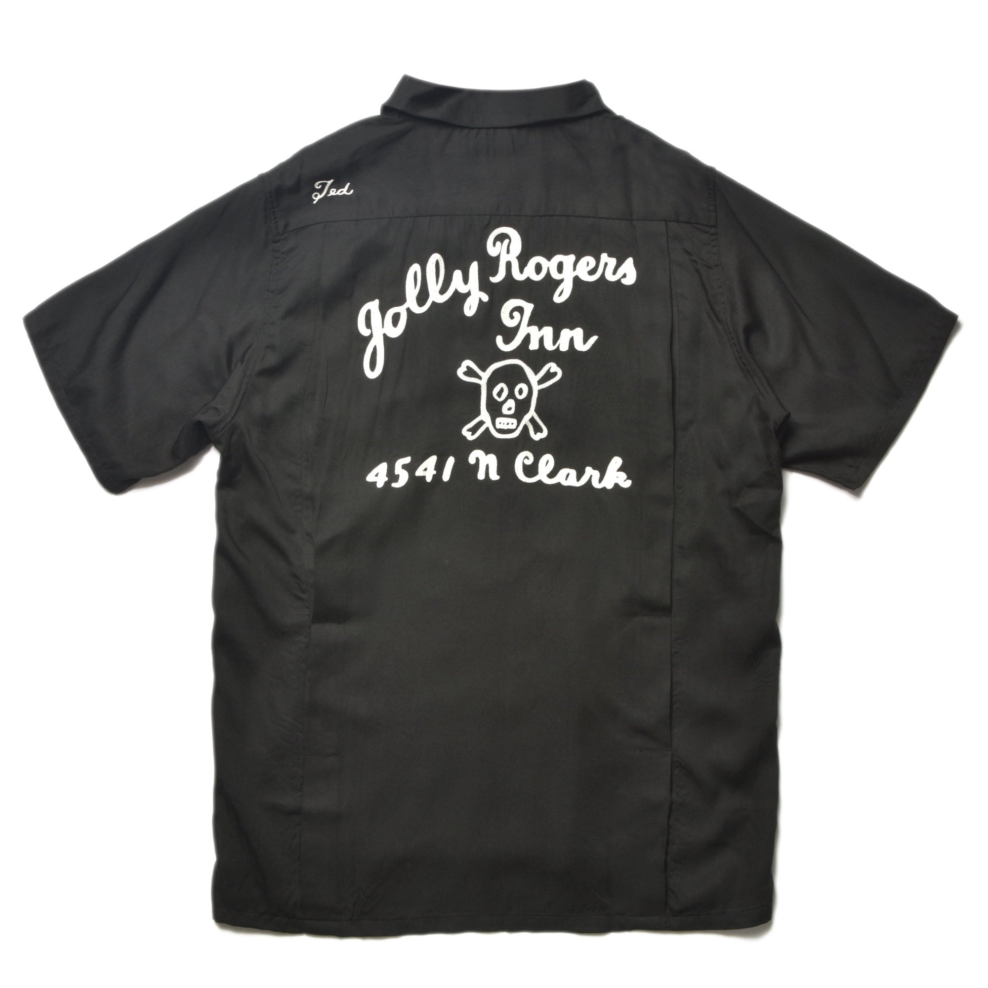 RAYON BOWLING SHIRT  / JOLLY ROGER