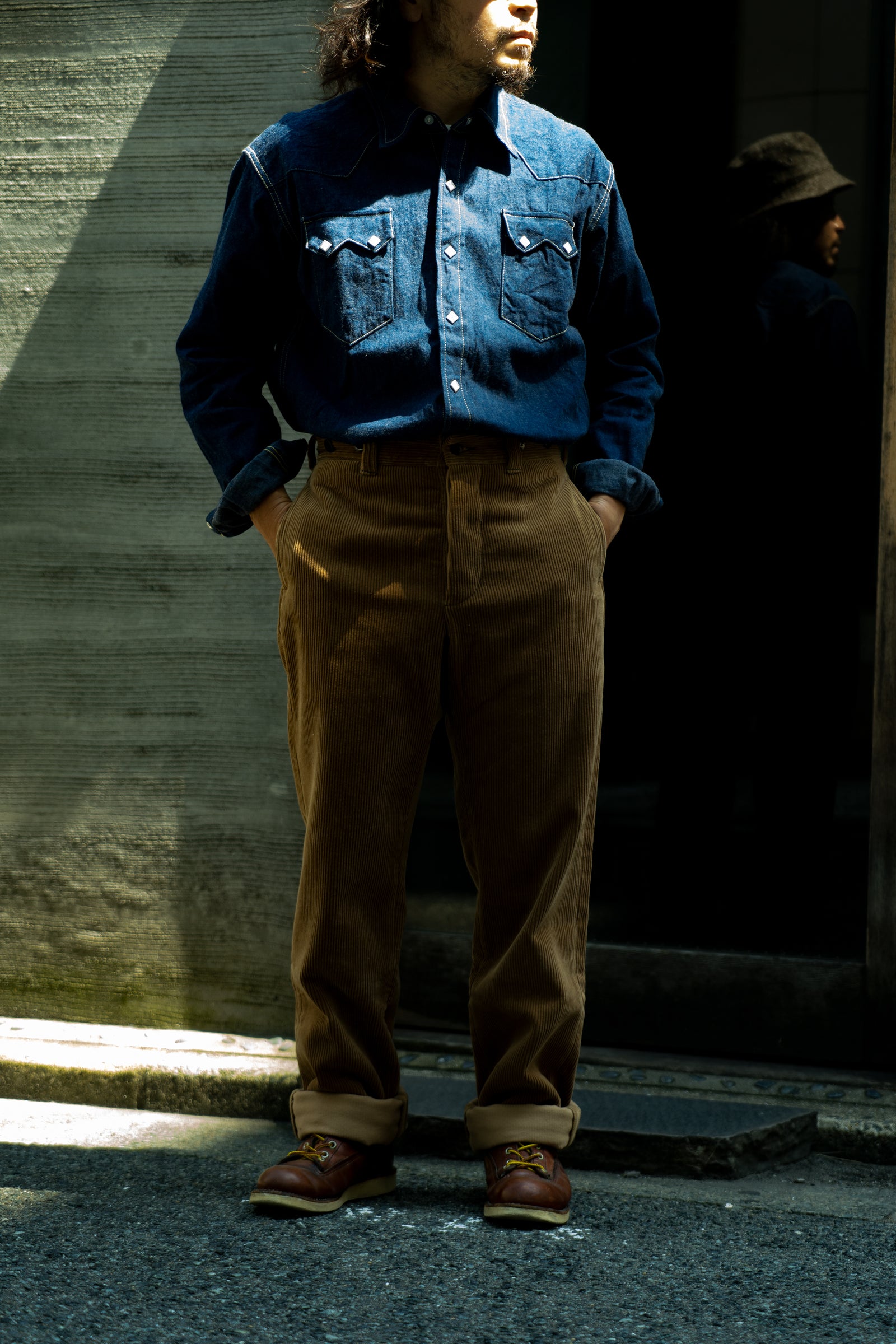DENIM WESTERN SHIRT / SAWTOOTH Gallery Image 1