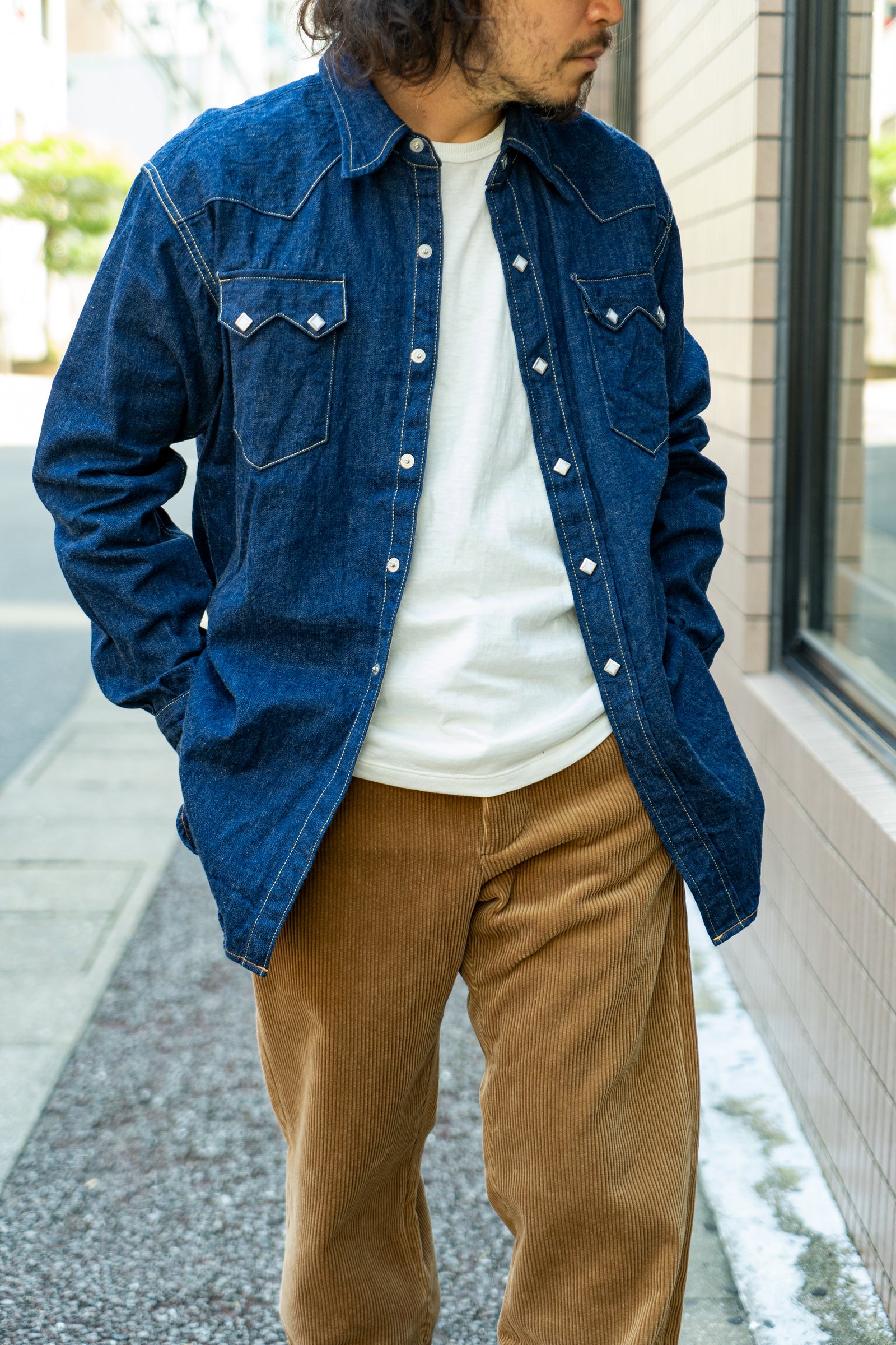 DENIM WESTERN SHIRT / SAWTOOTH Gallery Image 5