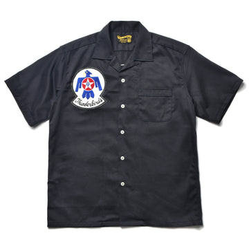 RAYON OPEN COLLAR SHIRT / THUNDERBIRDS