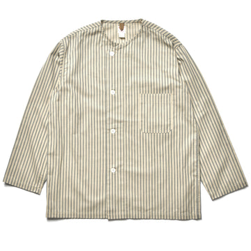 TICKING STRIPE PAJAMA SHIRT