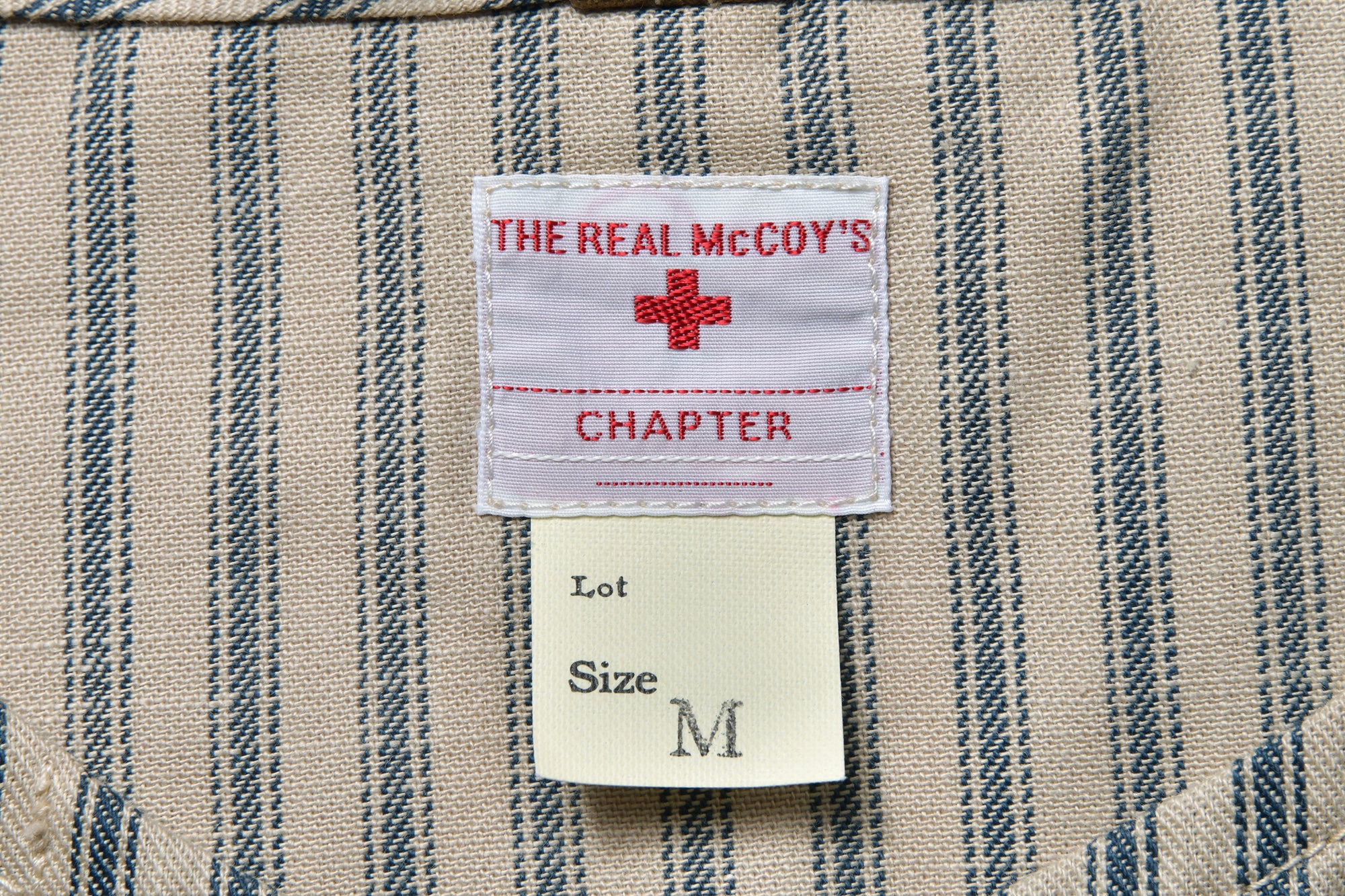 TICKING STRIPE PAJAMA SHIRT