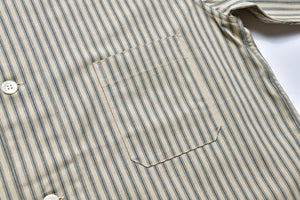 TICKING STRIPE PAJAMA SHIRT