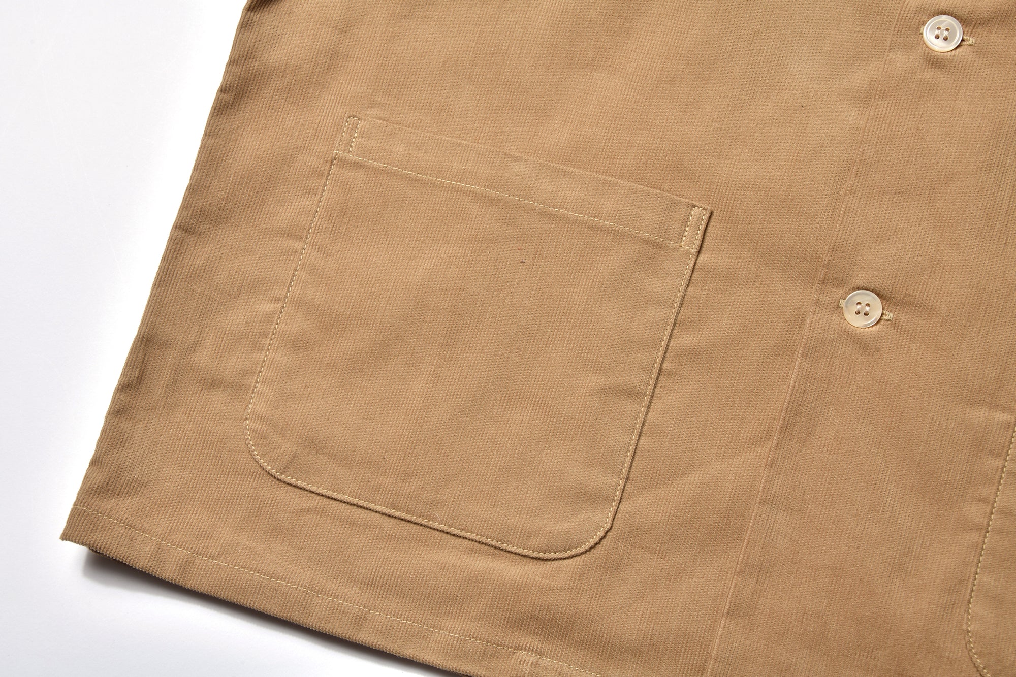 OPEN COLLAR RESORT S/S SHIRT / SUMMER CORDUROY