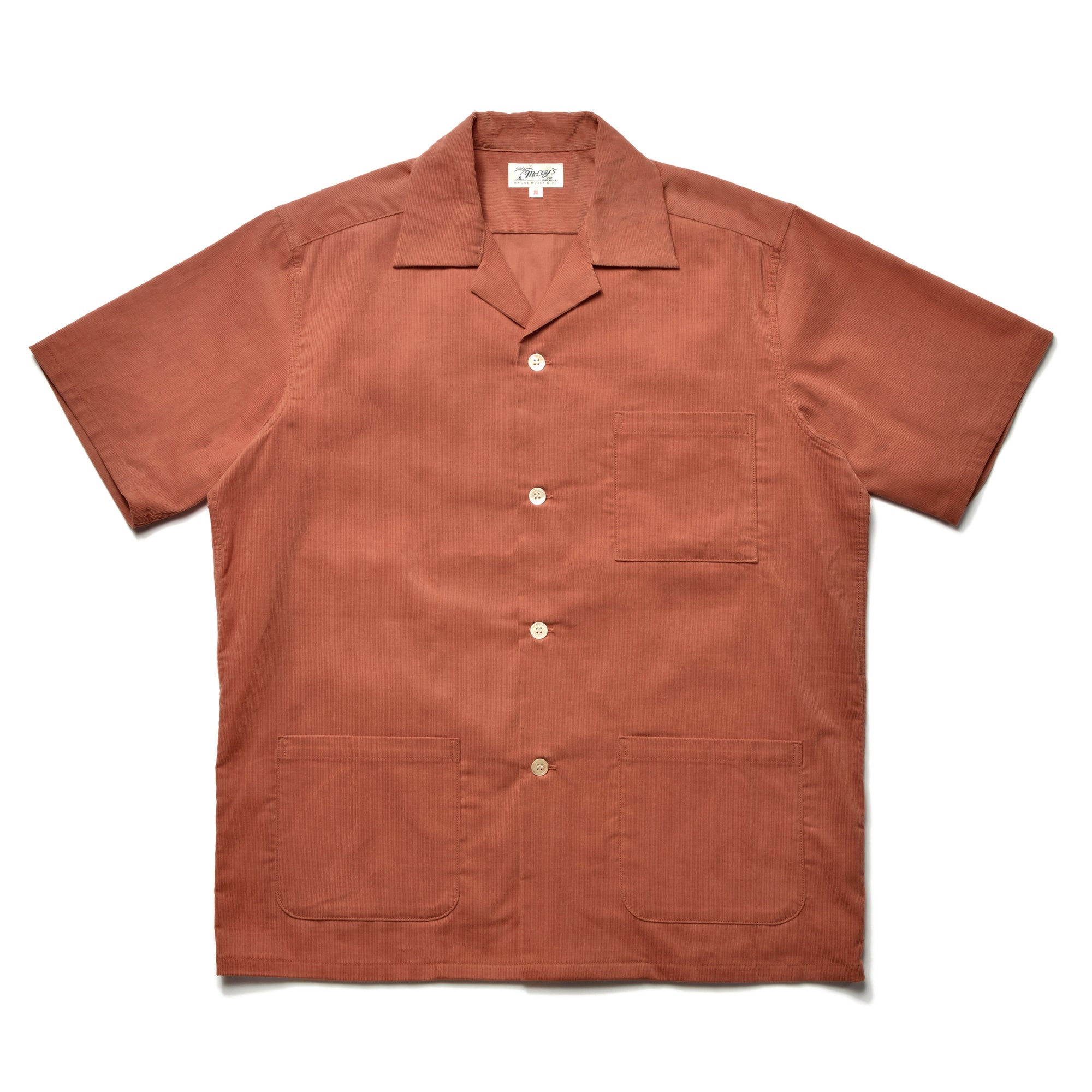 OPEN COLLAR RESORT S/S SHIRT / SUMMER CORDUROY