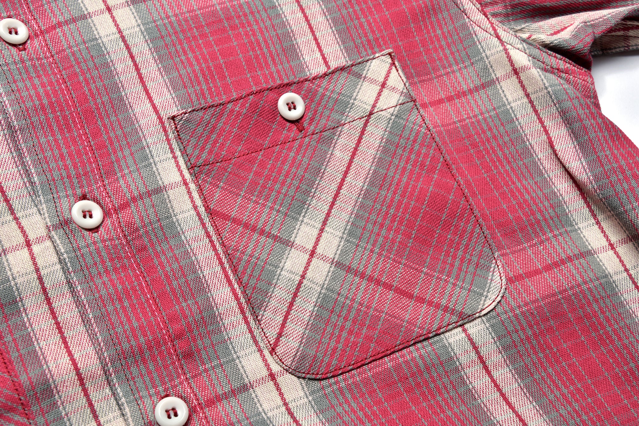 8HU OMBRE CHECK SUMMER FLANNEL SHIRT – The Real McCoy's