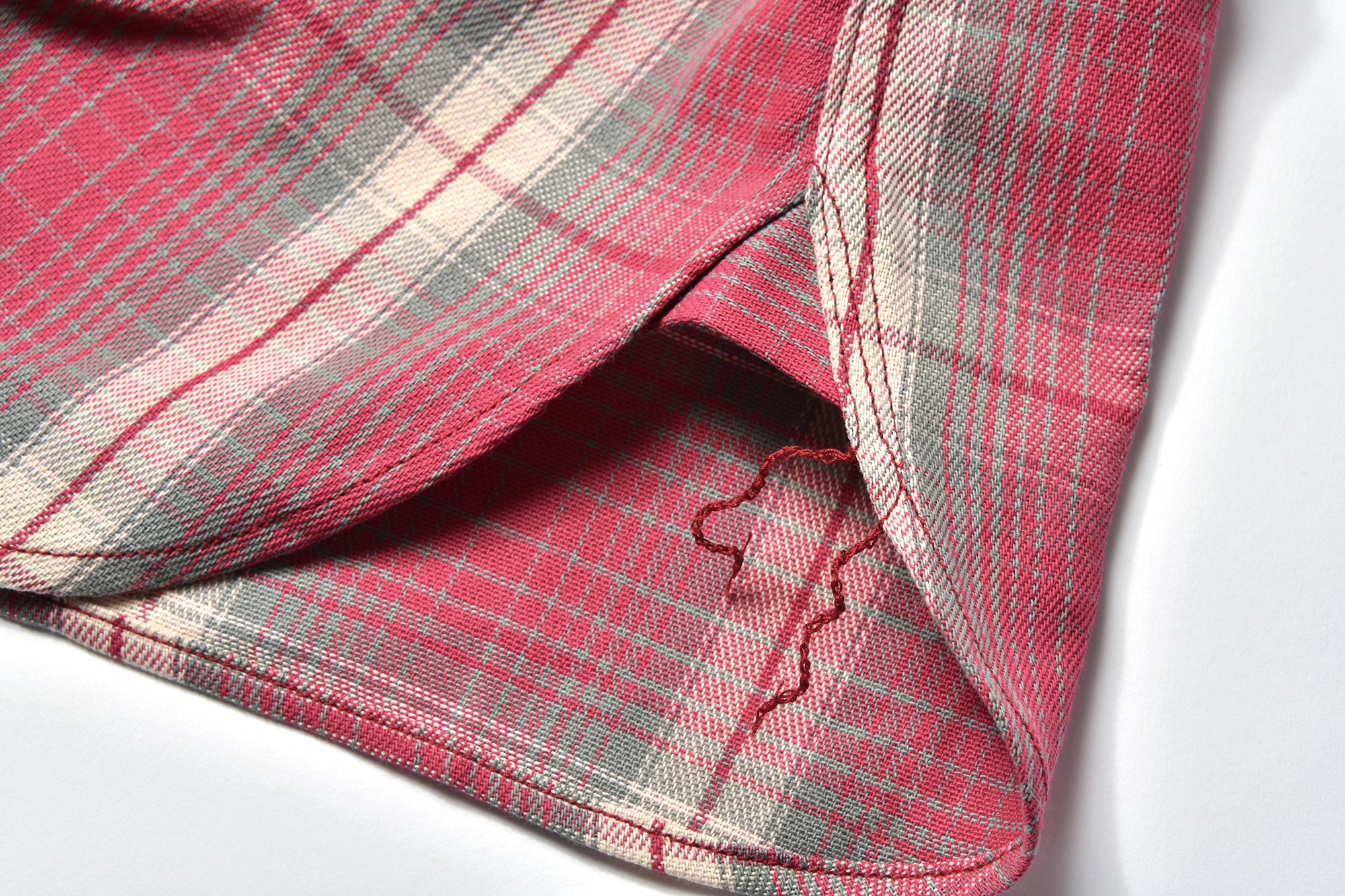 8HU OMBRE CHECK SUMMER FLANNEL SHIRT