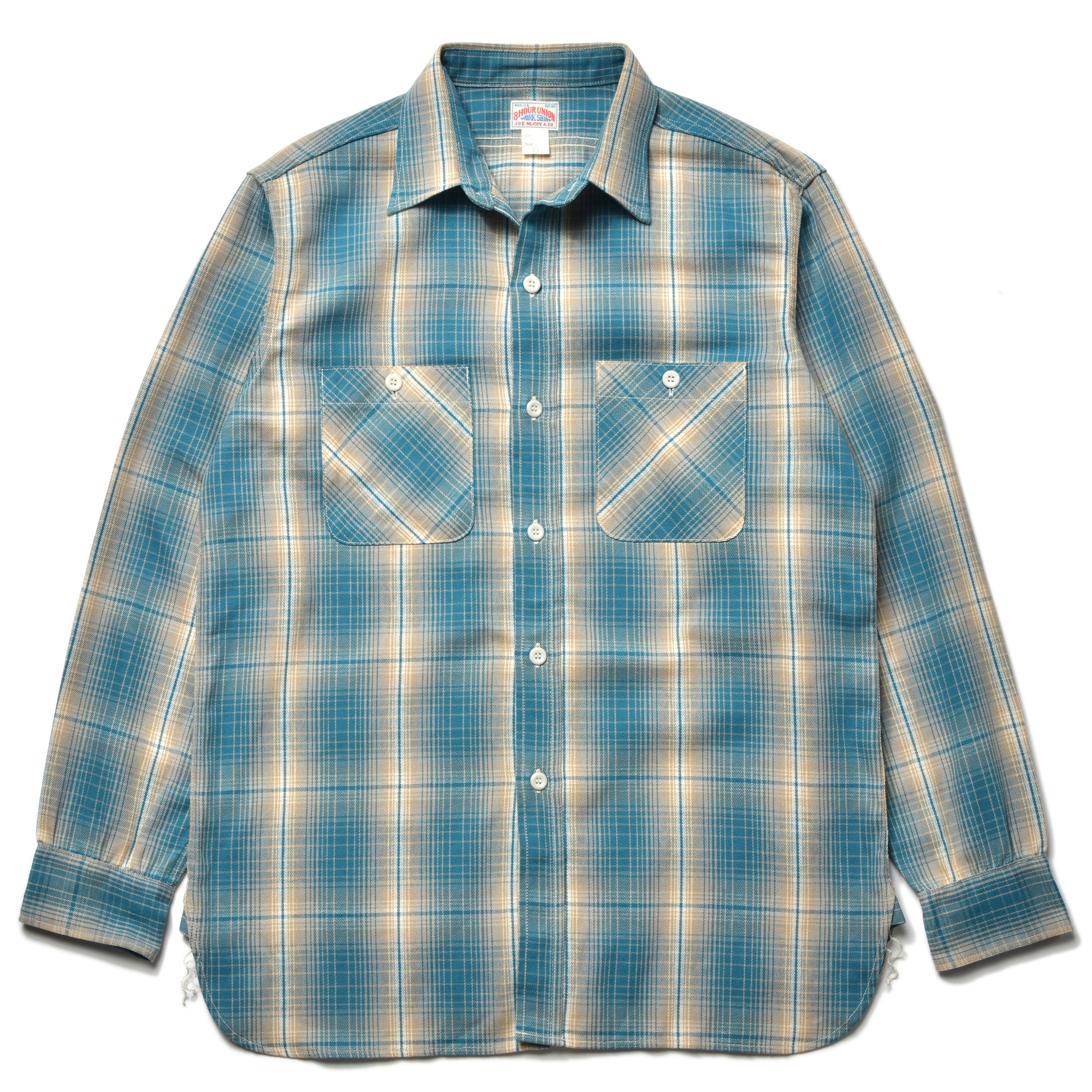 8HU OMBRE CHECK SUMMER FLANNEL SHIRT
