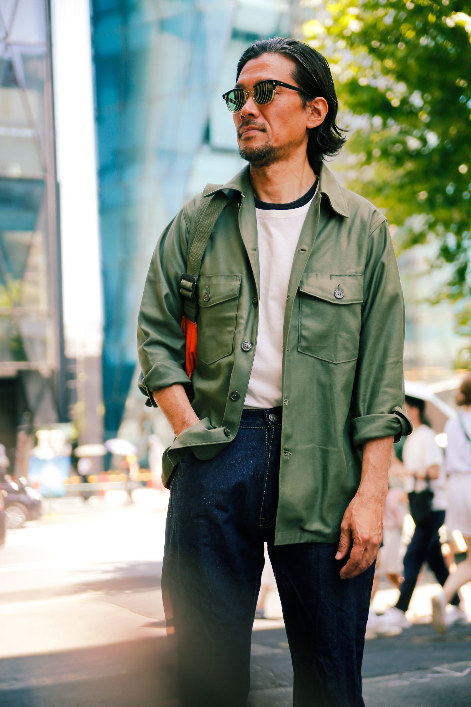 SHIRT, MAN'S, COTTON SATEEN, OG-107 Gallery Image 3