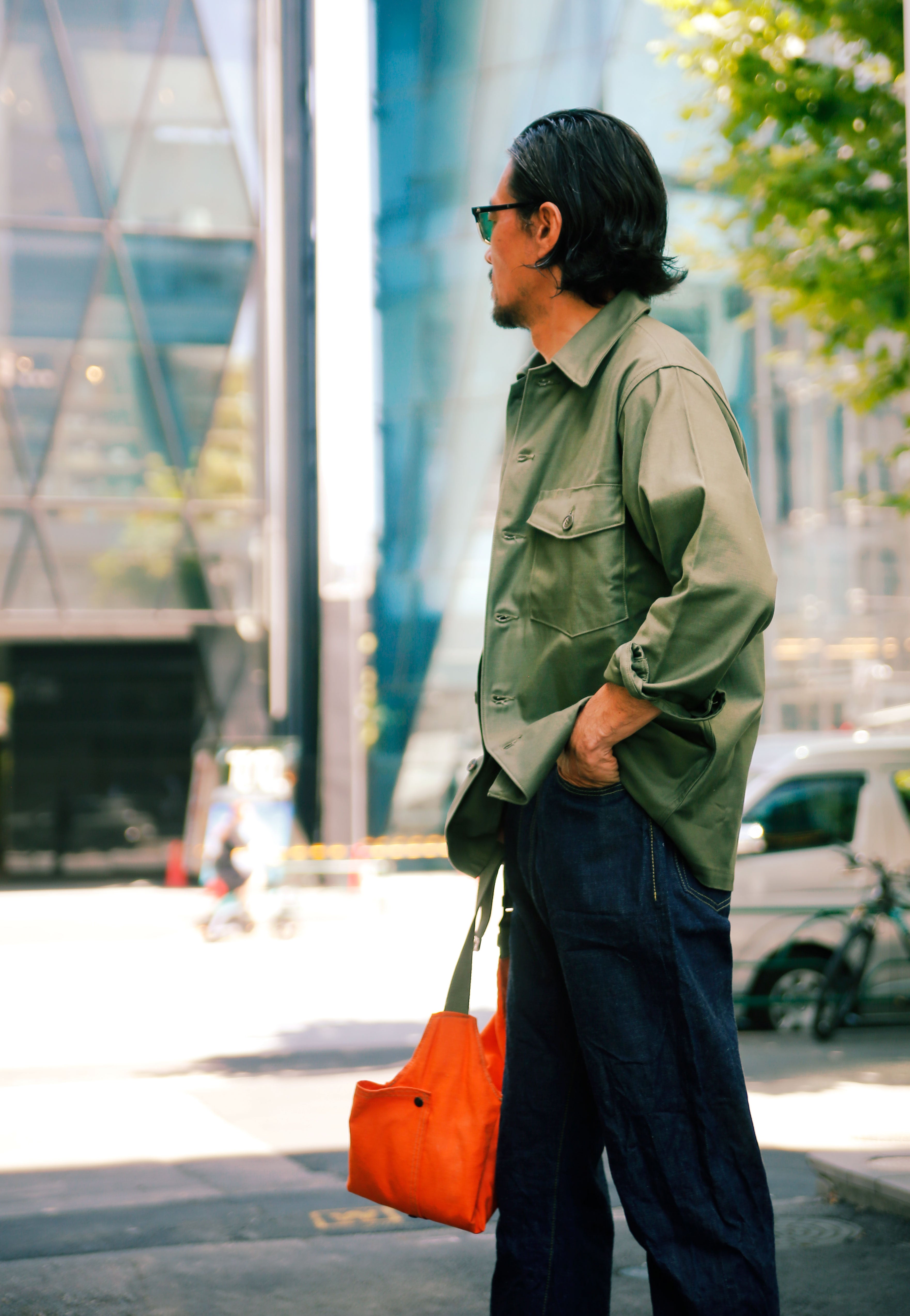 SHIRT, MAN'S, COTTON SATEEN, OG-107 – The Real McCoy's