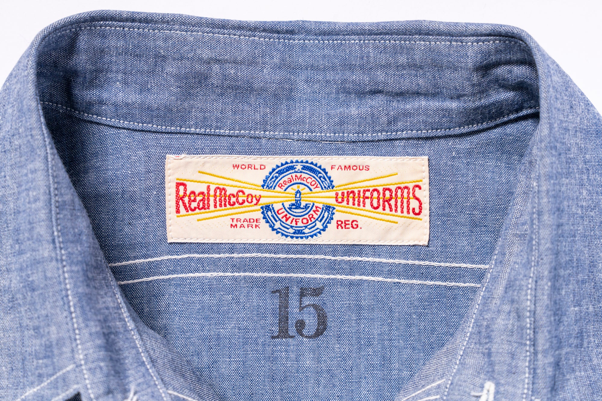 U.S. NAVY CHAMBRAY L/S SHIRT (LONG)