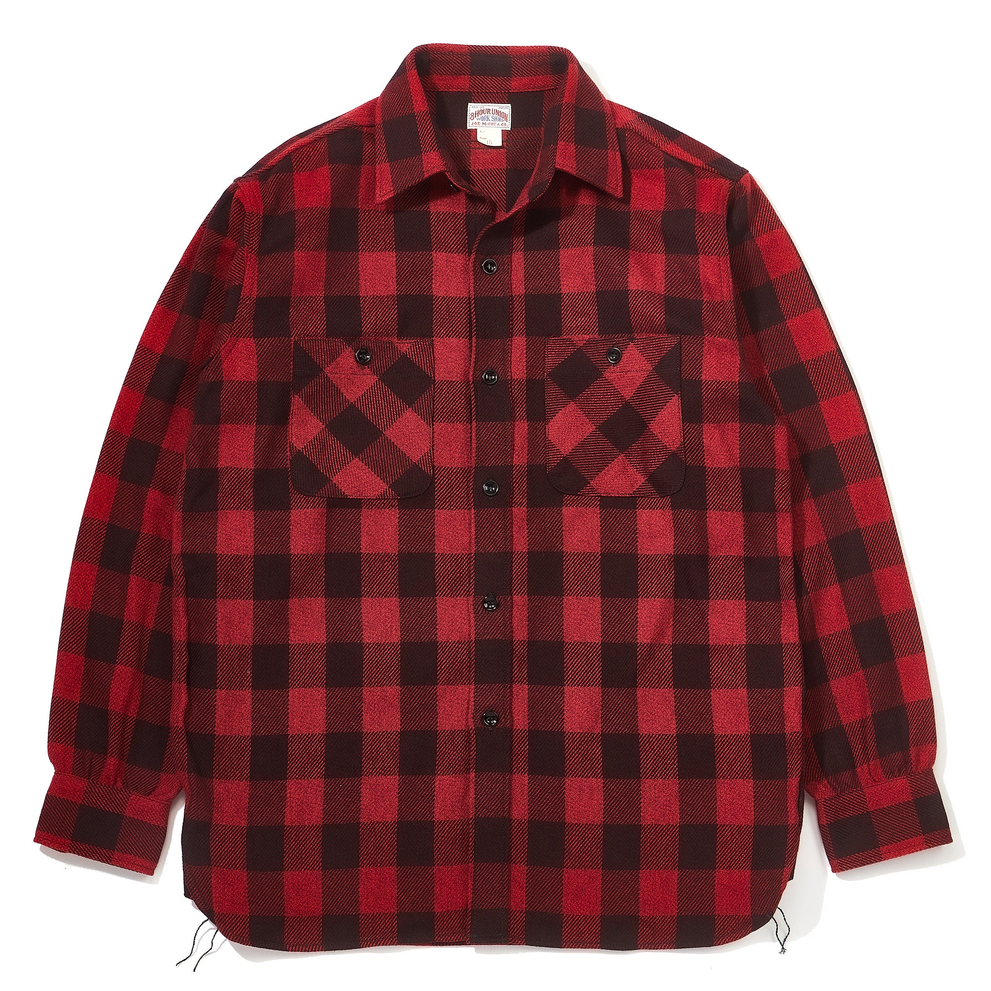 8HU TWISTED-YARN BUFFALO CHECK FLANNEL SHIRT