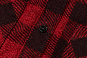 8HU TWISTED-YARN BUFFALO CHECK FLANNEL SHIRT