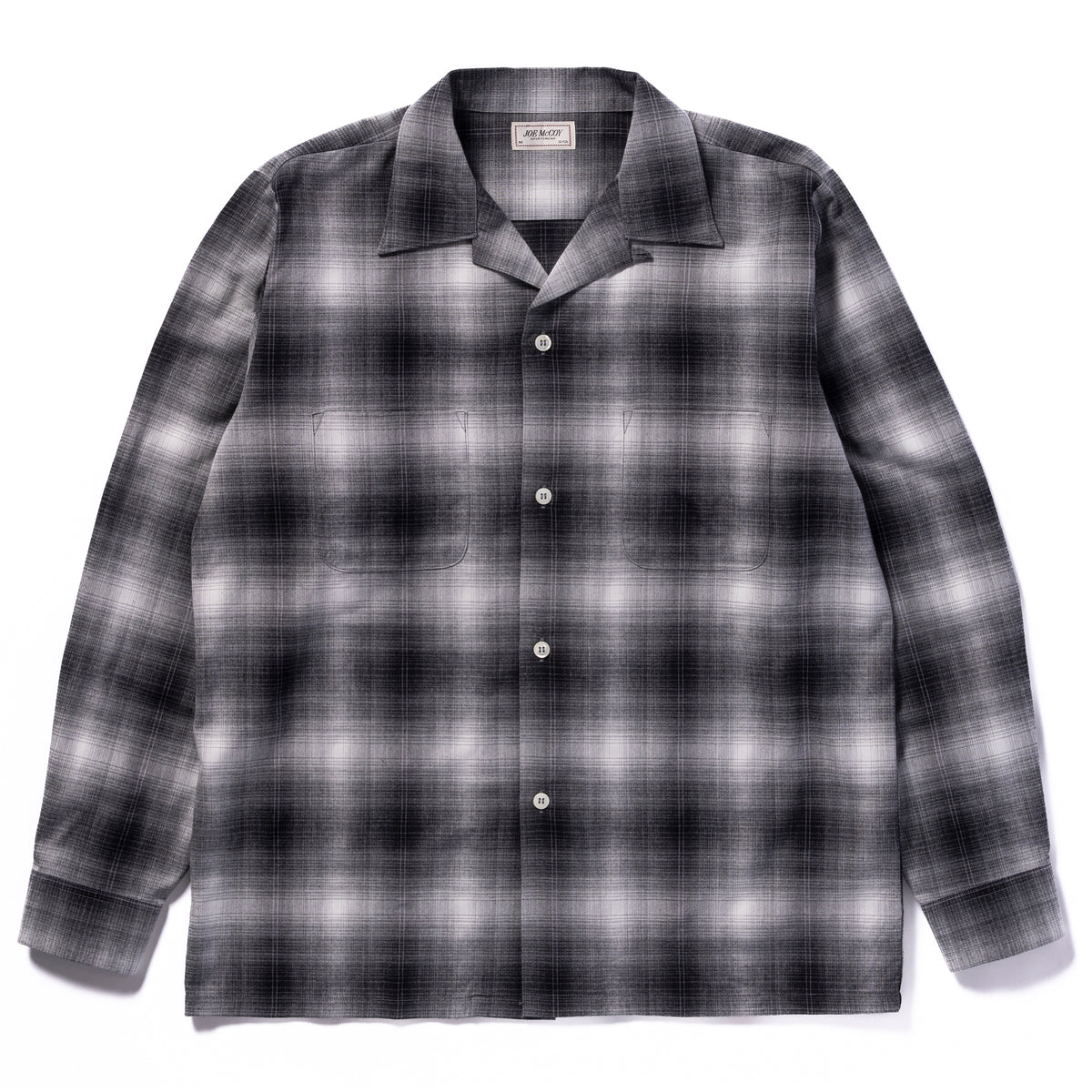 OMBRE COTTON RAYON OPEN COLLAR SHIRT – The Real McCoy
