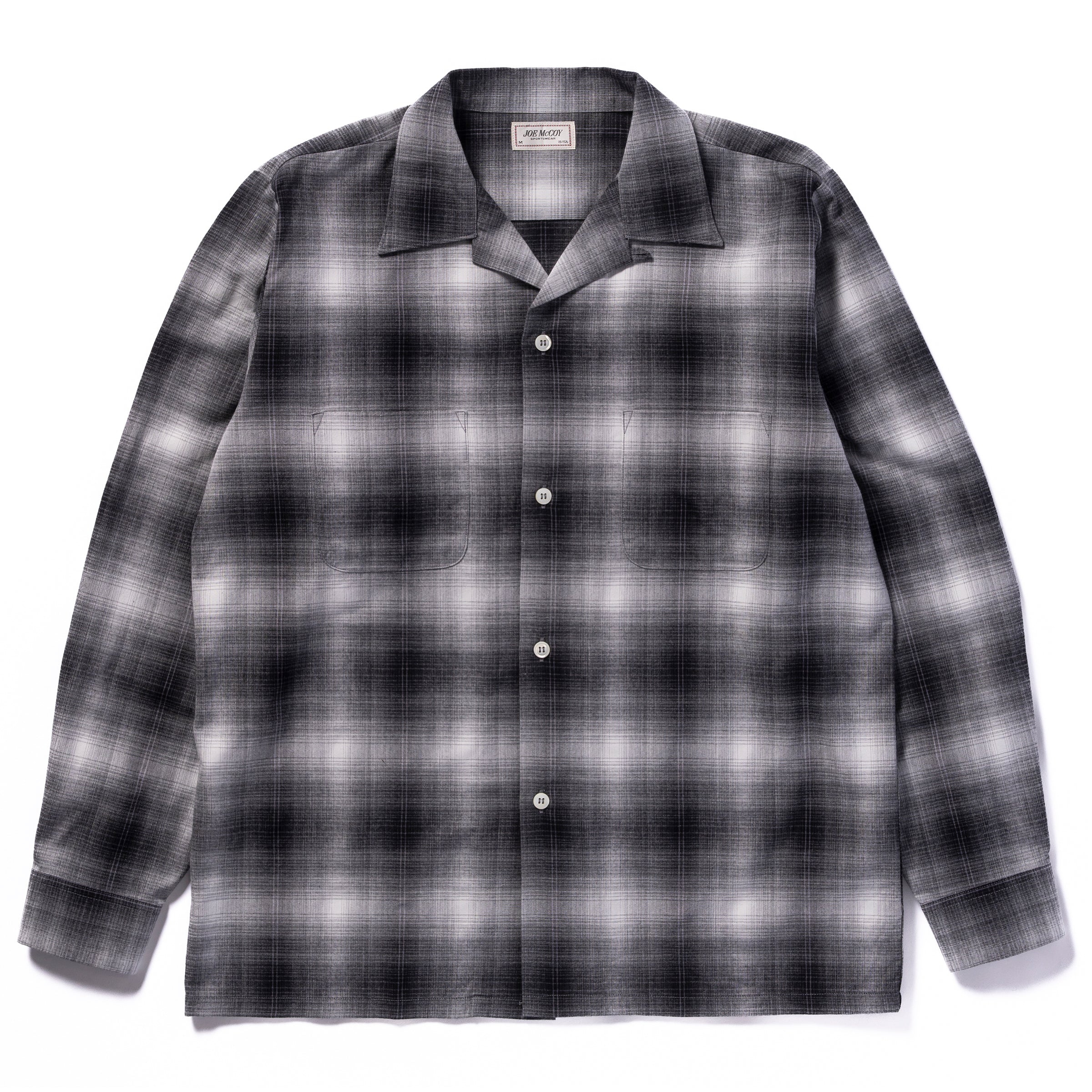 OMBRE COTTON RAYON OPEN COLLAR SHIRT – The Real McCoy's