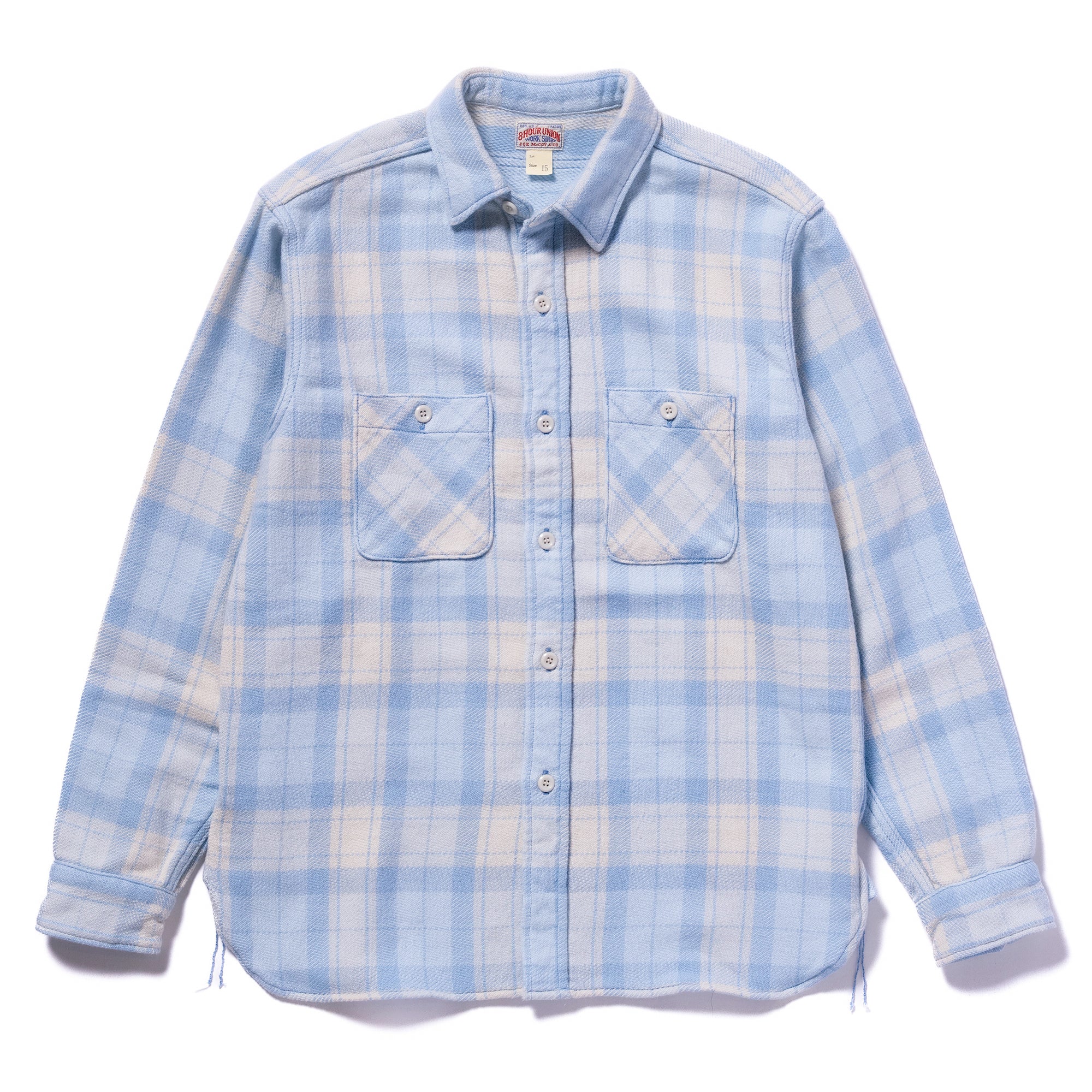 8HU BLOCK CHECK SUMMER FLANNEL SHIRT