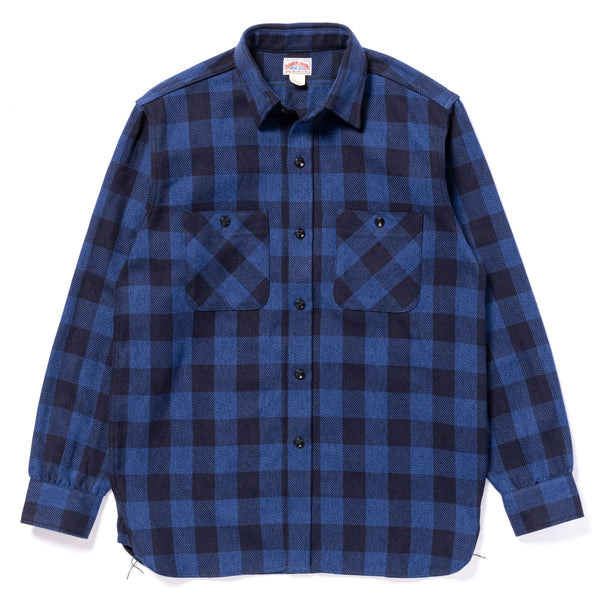 8HU TWISTED-YARN BUFFALO CHECK FLANNEL SHIRT – The Real McCoy's