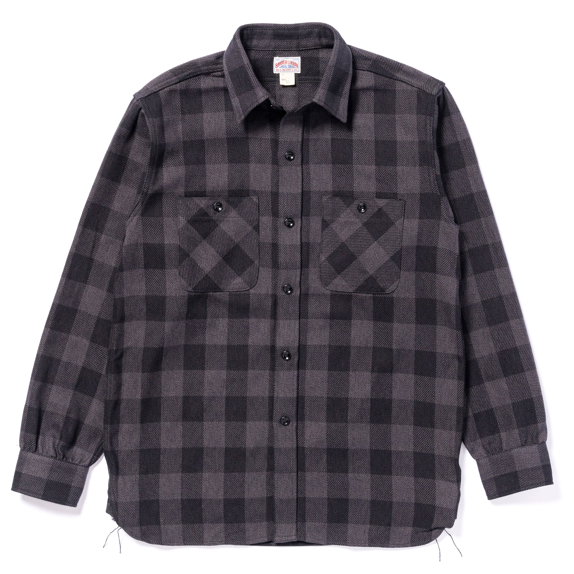 8HU TWISTED-YARN BUFFALO CHECK FLANNEL SHIRT – The Real McCoy's
