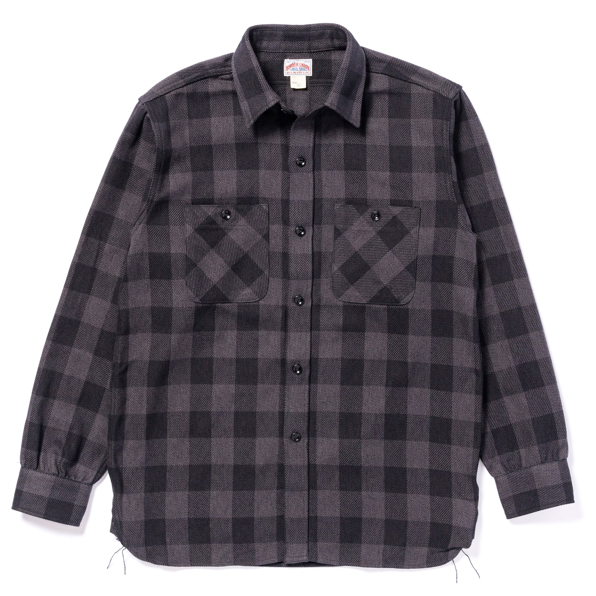 8HU TWISTED-YARN BUFFALO CHECK FLANNEL SHIRT