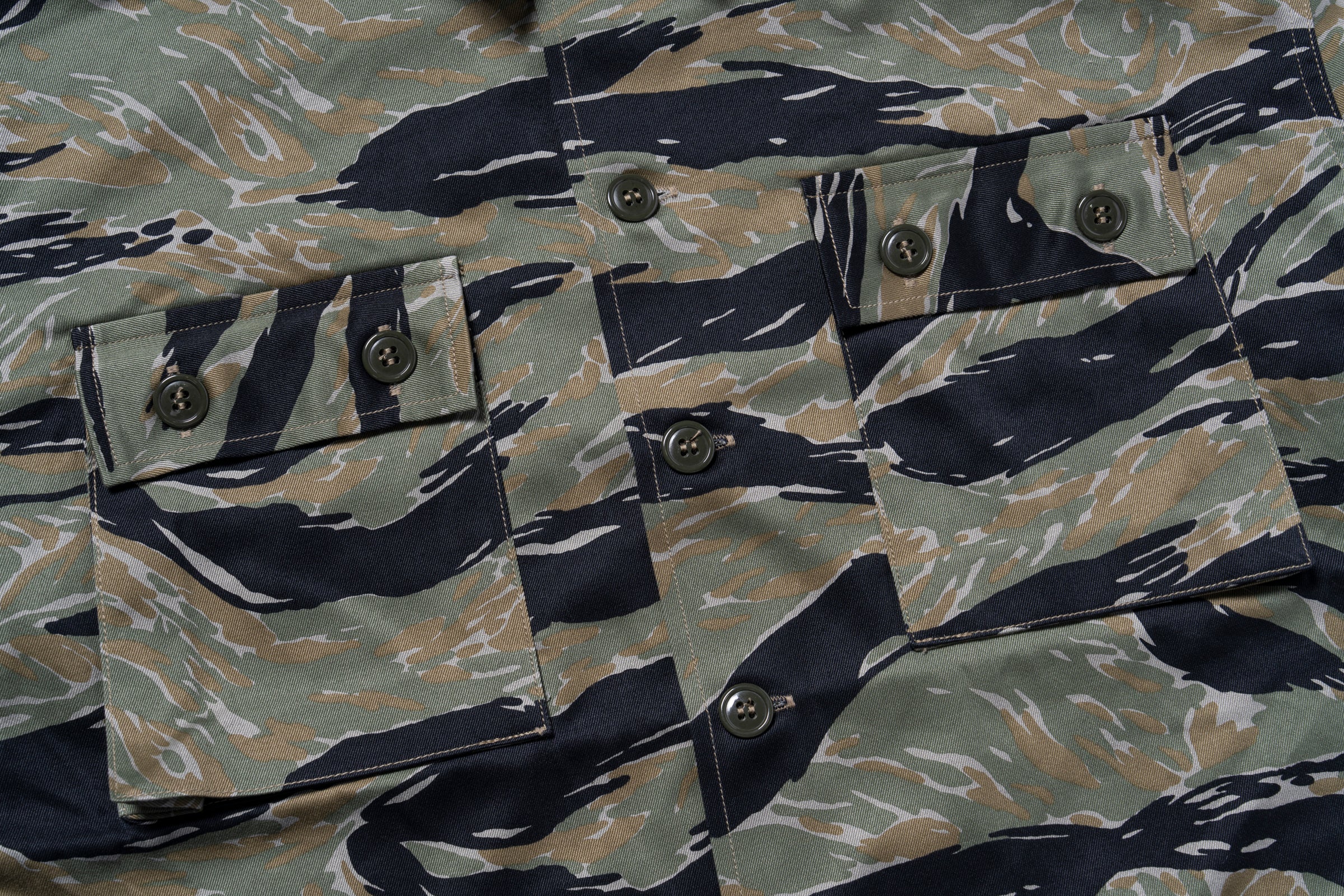 TIGER CAMOUFLAGE SHIRT / TADPOLE – The Real McCoy's