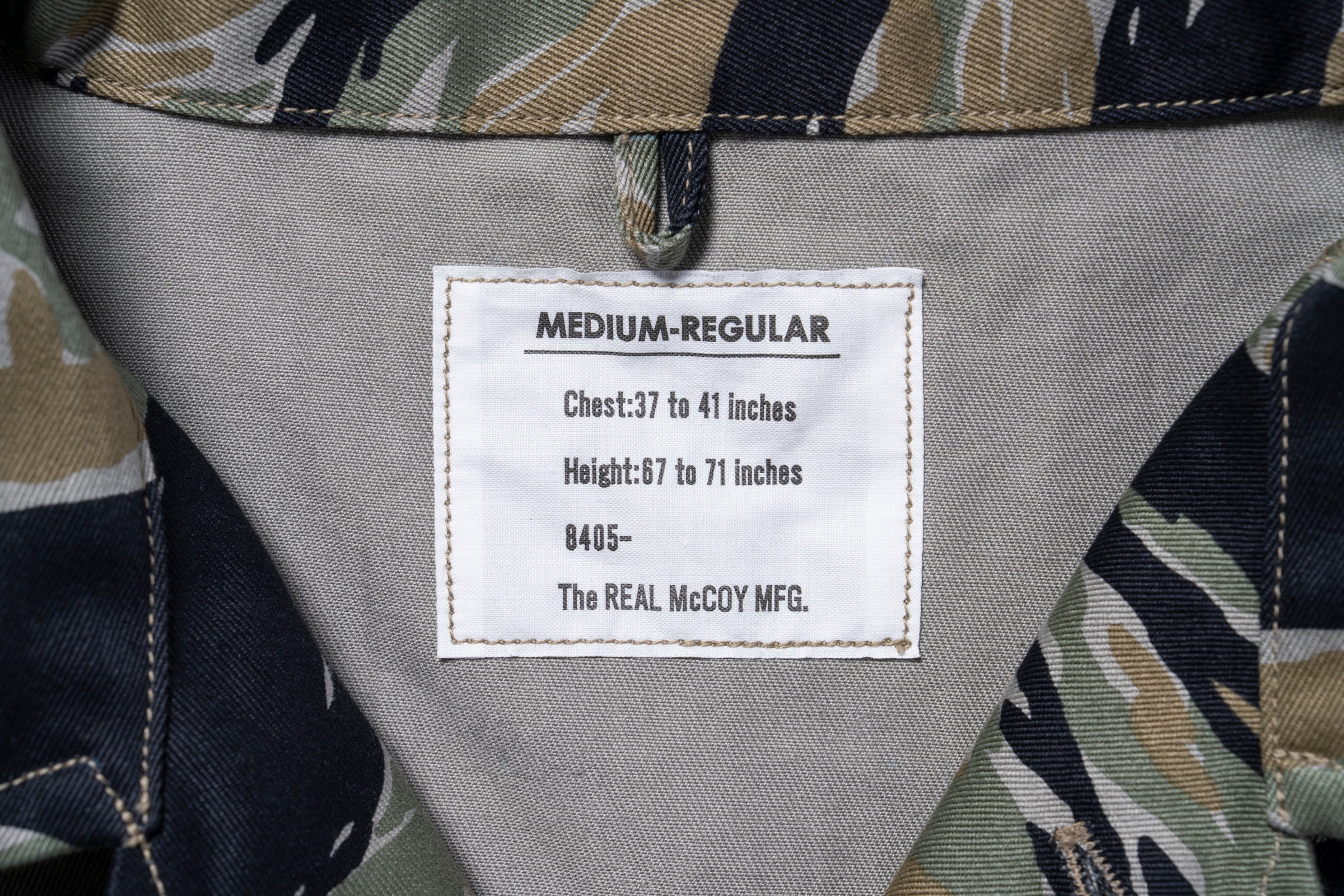 TIGER CAMOUFLAGE SHIRT / TADPOLE – The Real McCoy's