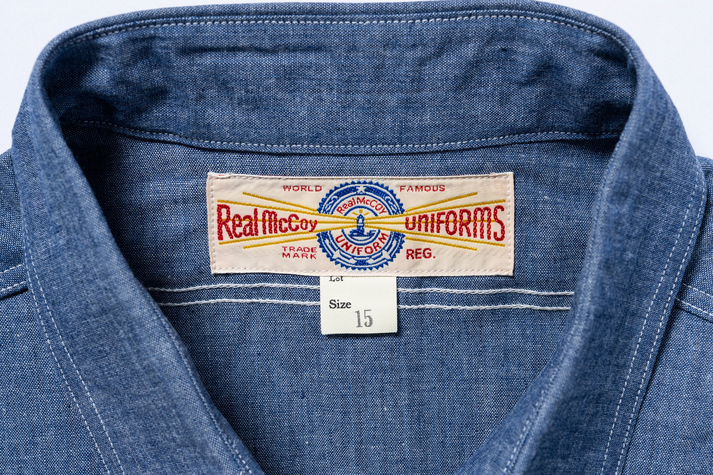 U.S. NAVY CHAMBRAY SHIRT L/S (MODIFY) – The Real McCoy's