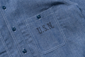 U.S. NAVY CHAMBRAY SHIRT L/S (MODIFY) / USN