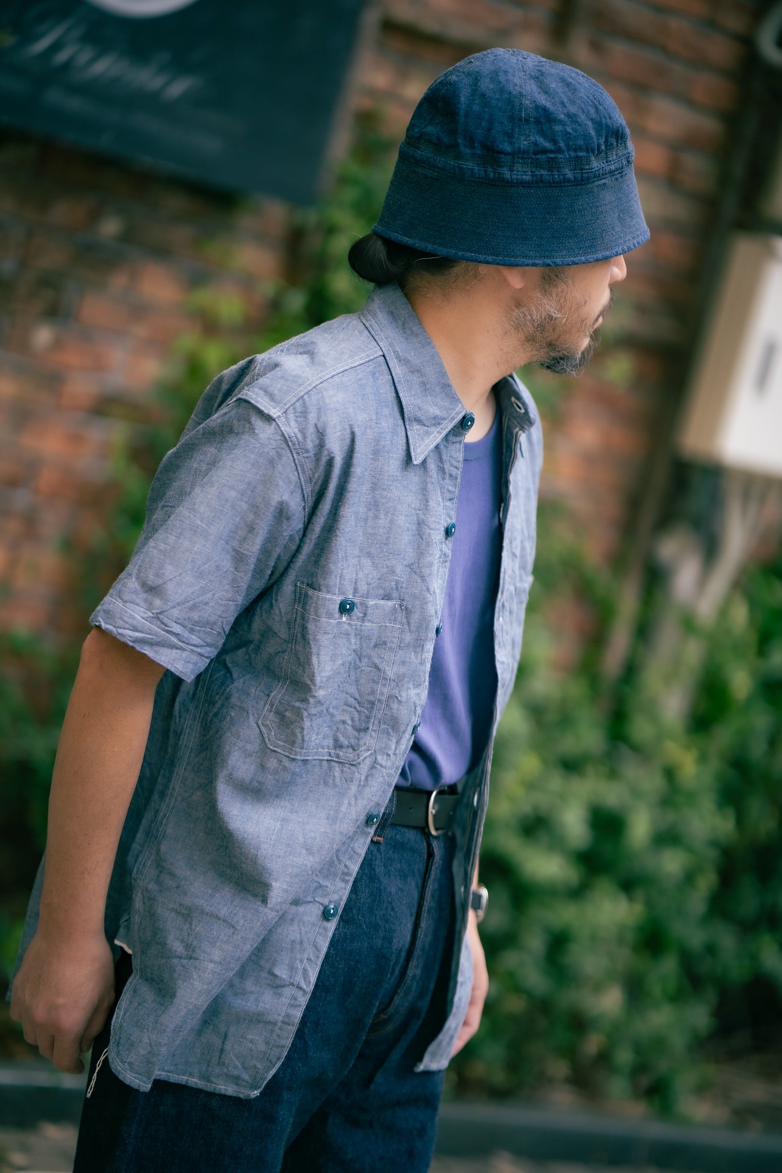 U.S. NAVY CHAMBRAY SHIRT S/S (MODIFY) Gallery Image 2