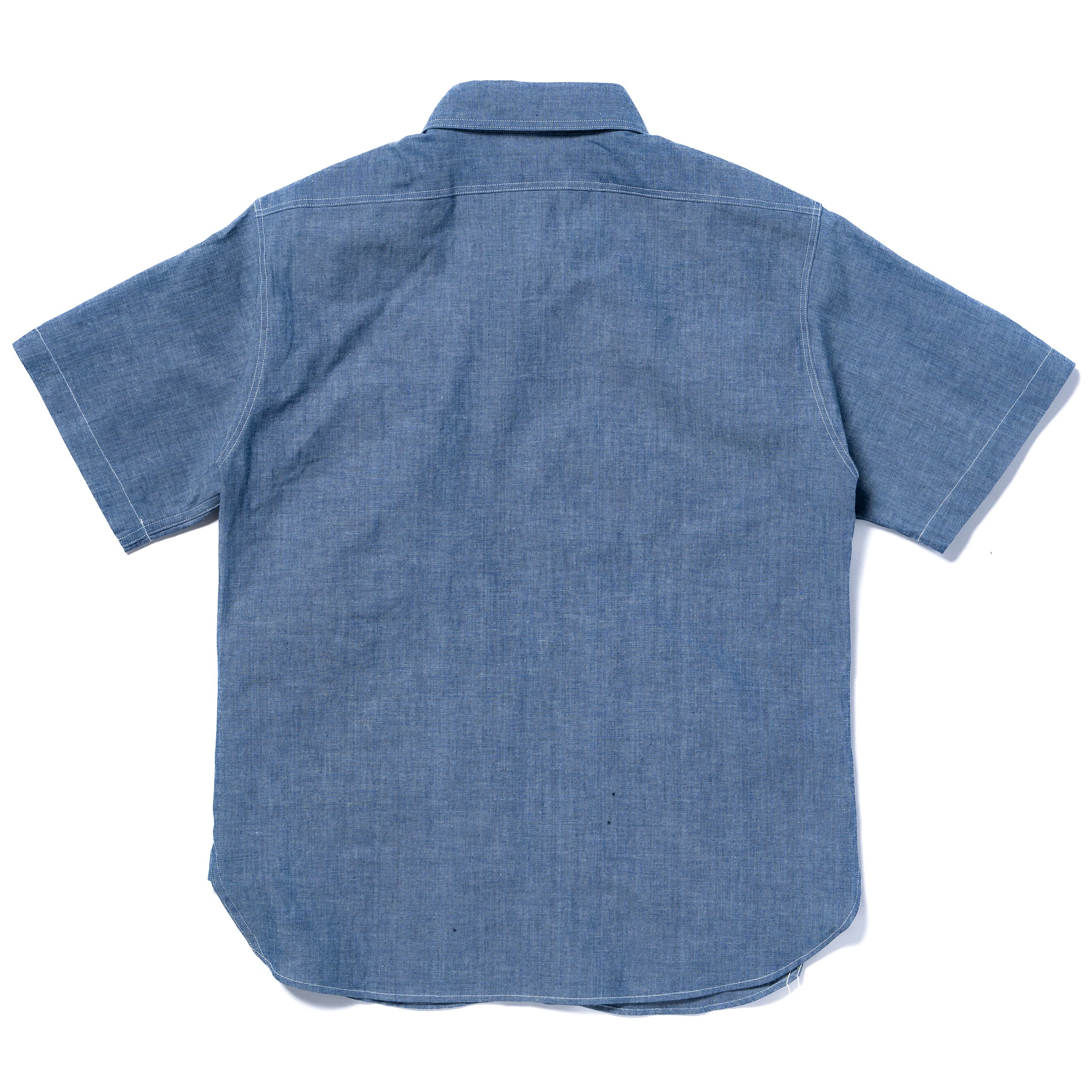 U.S. NAVY CHAMBRAY SHIRT S/S (MODIFY) / USN – The Real McCoy's