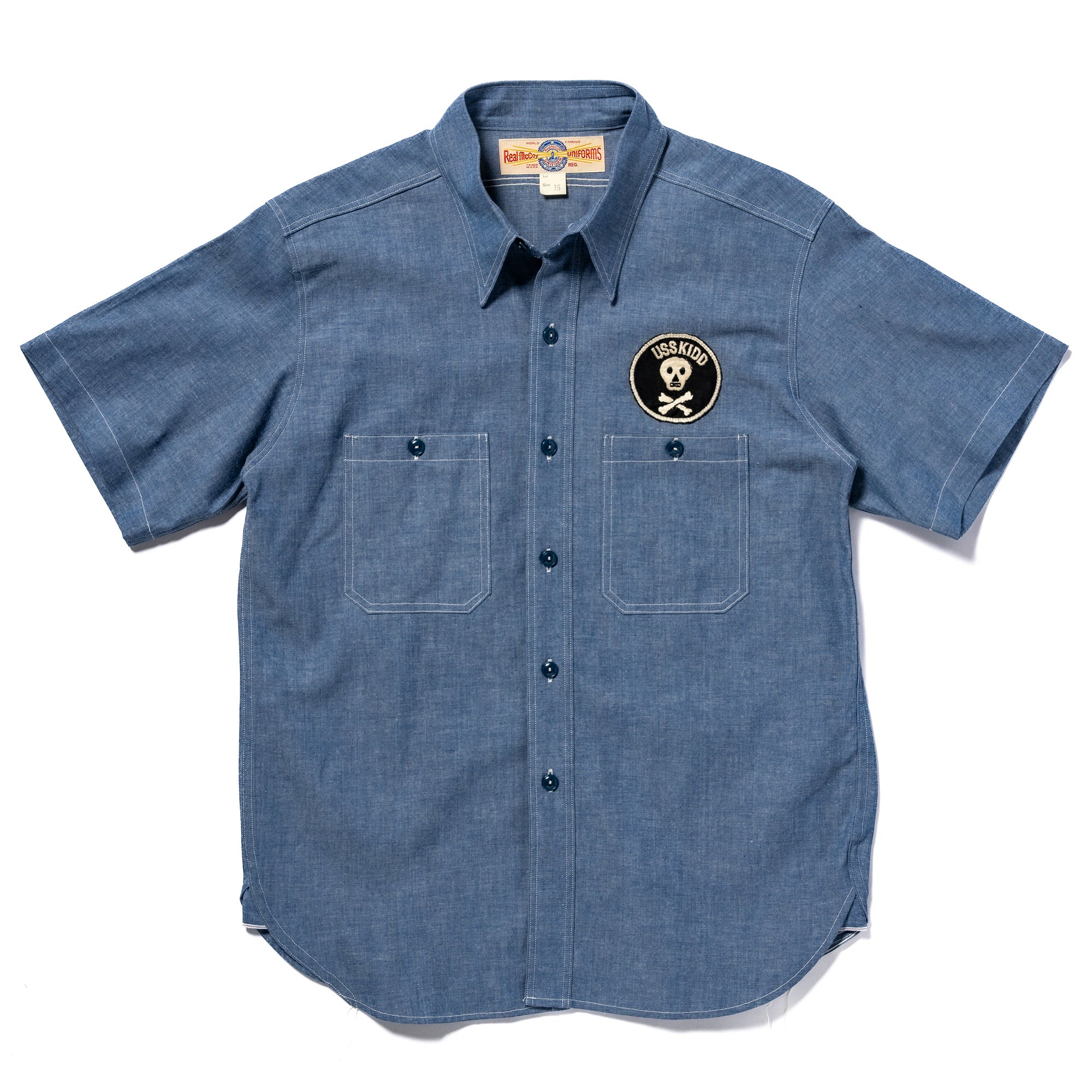 U.S. NAVY CHAMBRAY SHIRT / USS KIDD