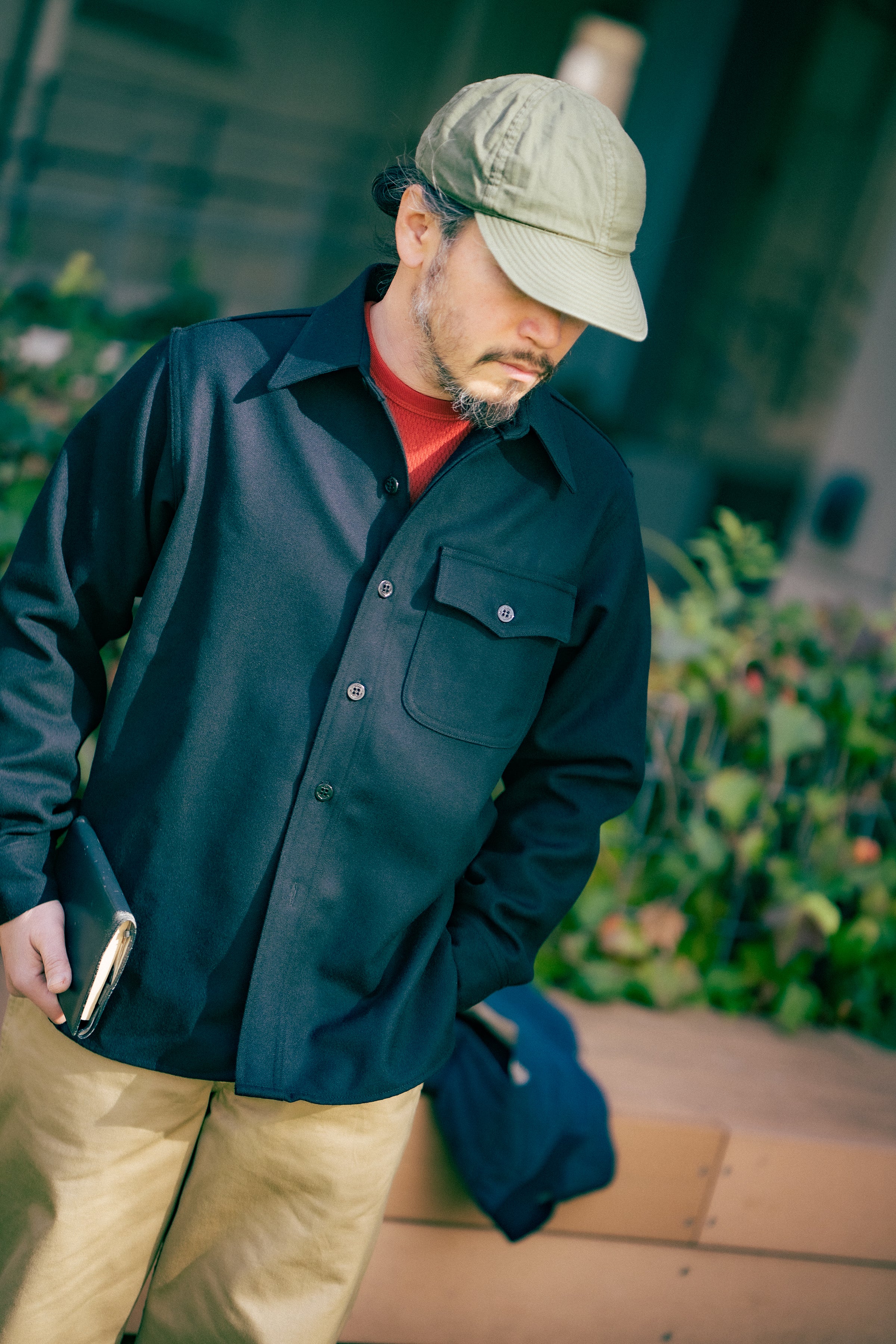 U.S.N. WOOL BLUE FLANNEL SHIRT – The Real McCoy's