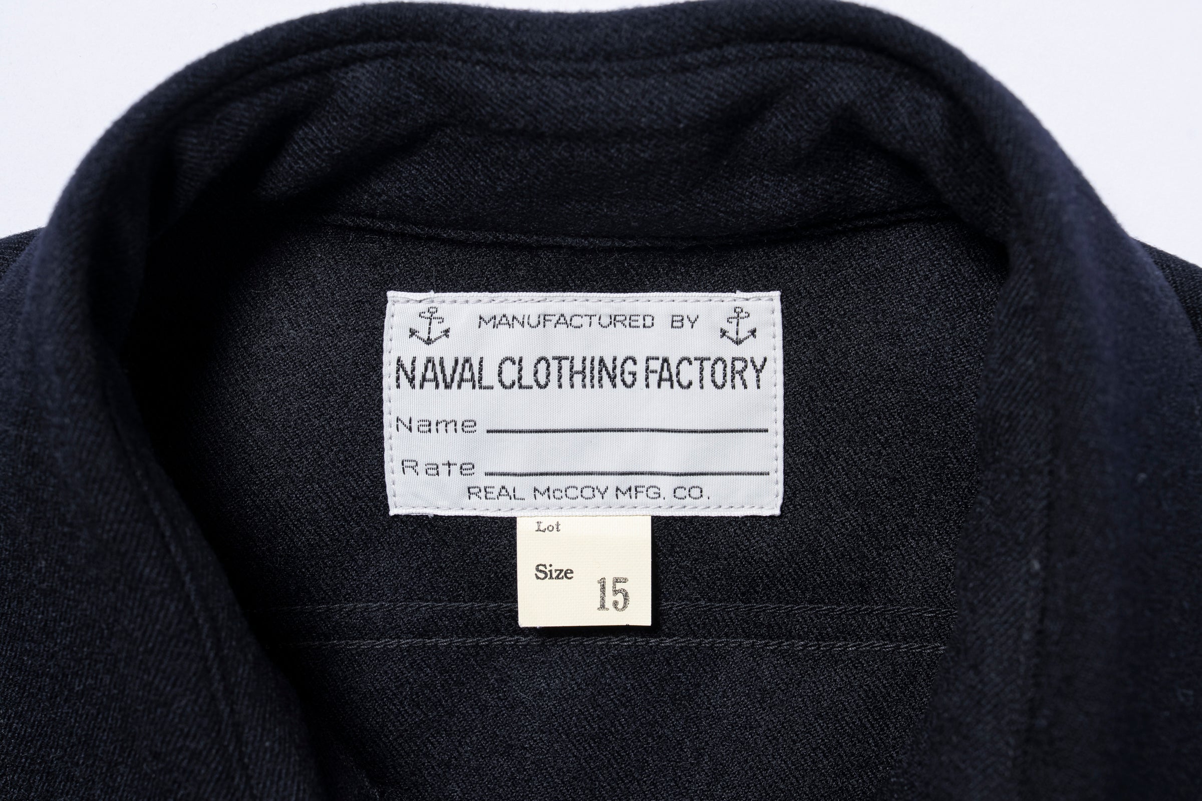 U.S.N. WOOL BLUE FLANNEL SHIRT – The Real McCoy's