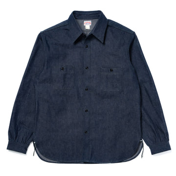8HU DENIM SERVICEMAN WORK SHIRT