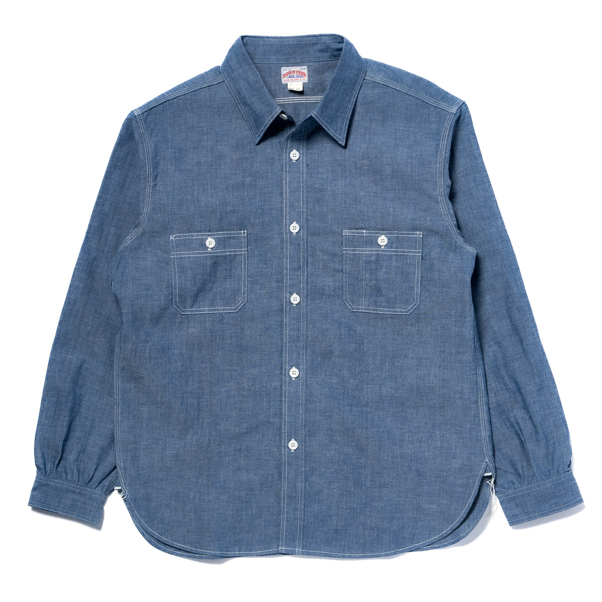8HU CHAMBRAY SERVICEMAN WORK SHIRT – The Real McCoy
