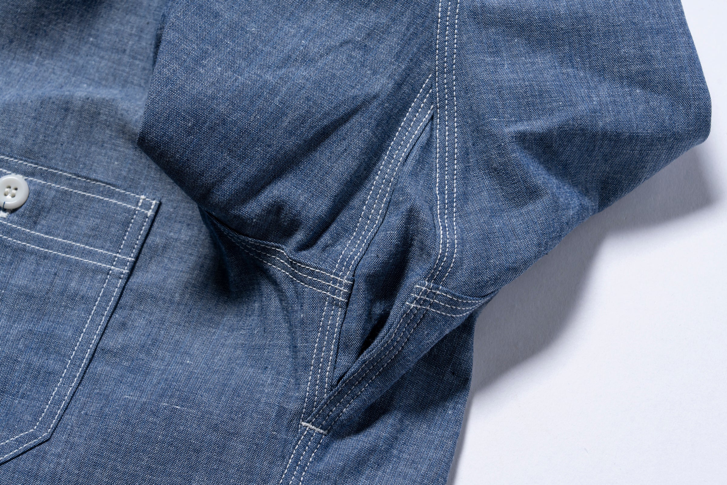 8HU CHAMBRAY SERVICEMAN WORK SHIRT – The Real McCoy's