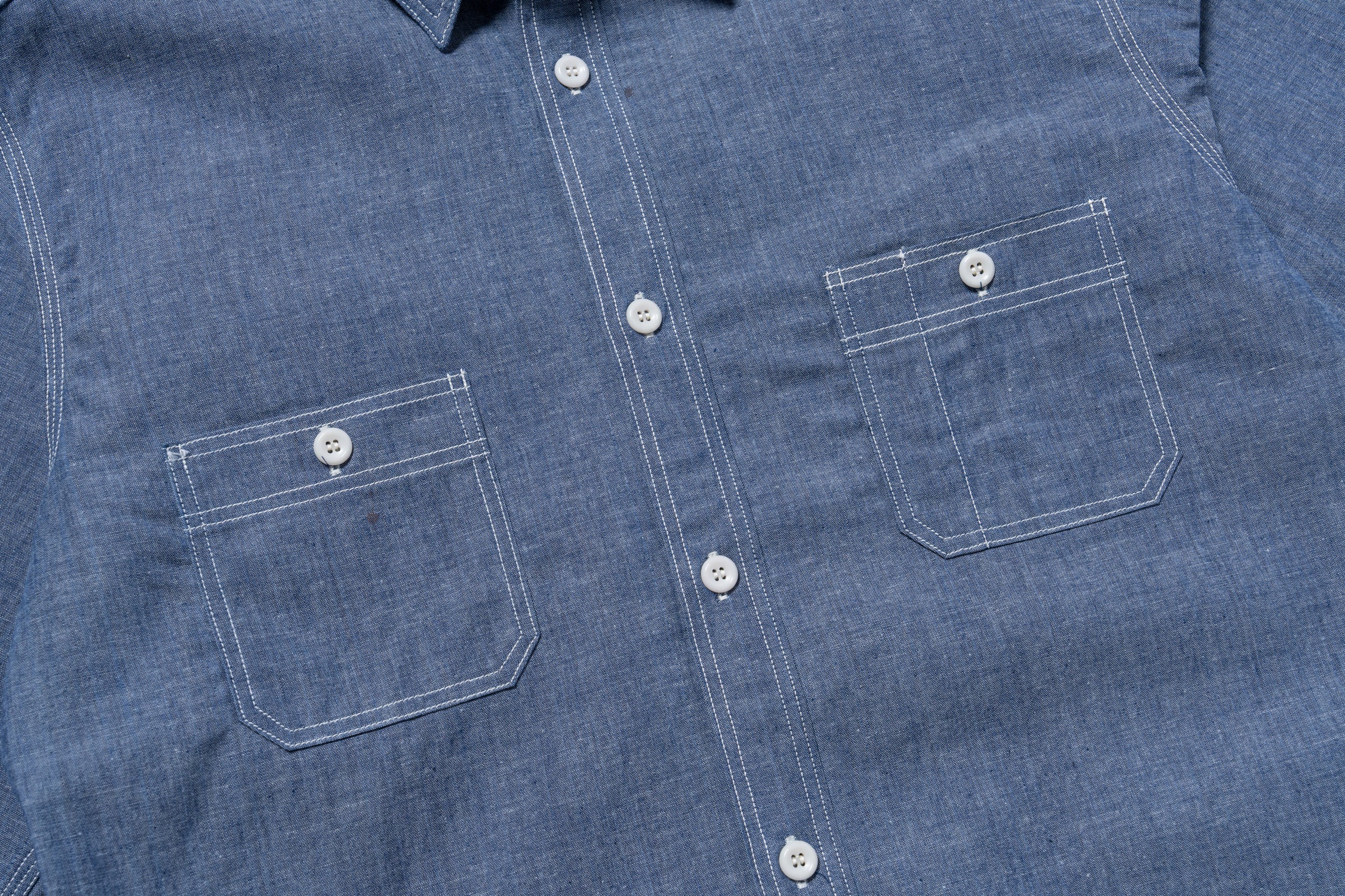 8HU CHAMBRAY SERVICEMAN WORK SHIRT – The Real McCoy's