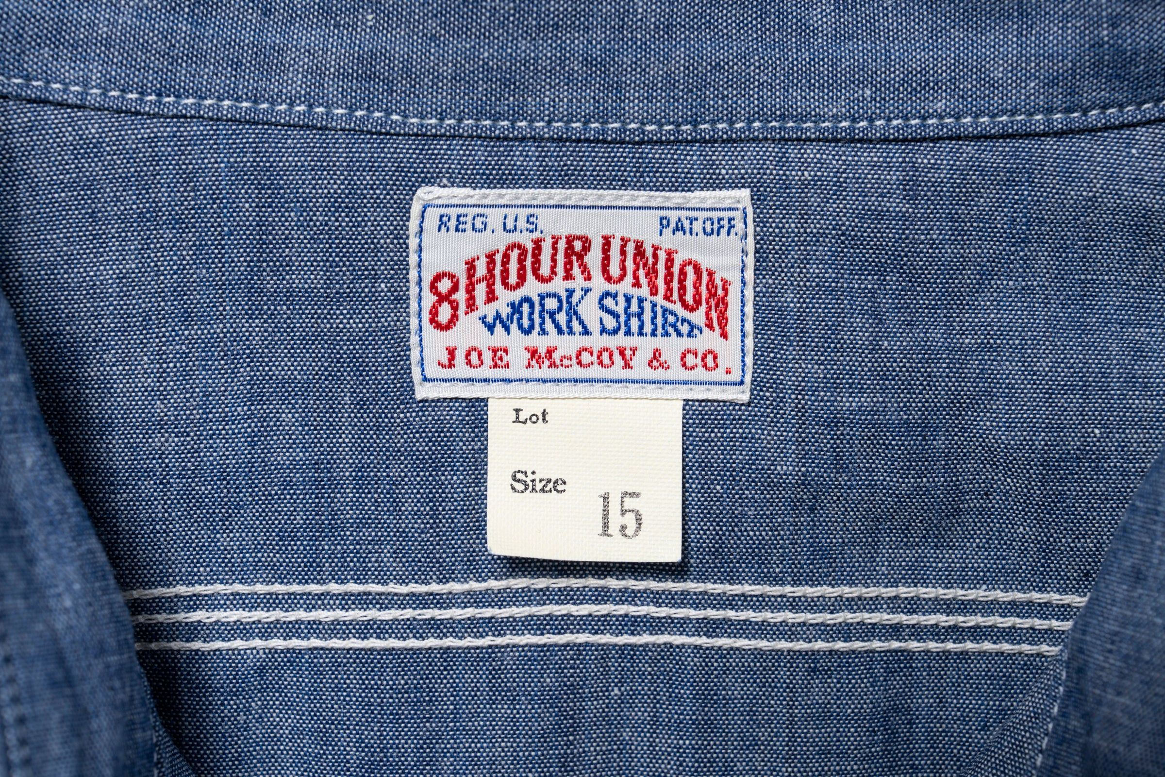 8HU CHAMBRAY SERVICEMAN WORK SHIRT – The Real McCoy's