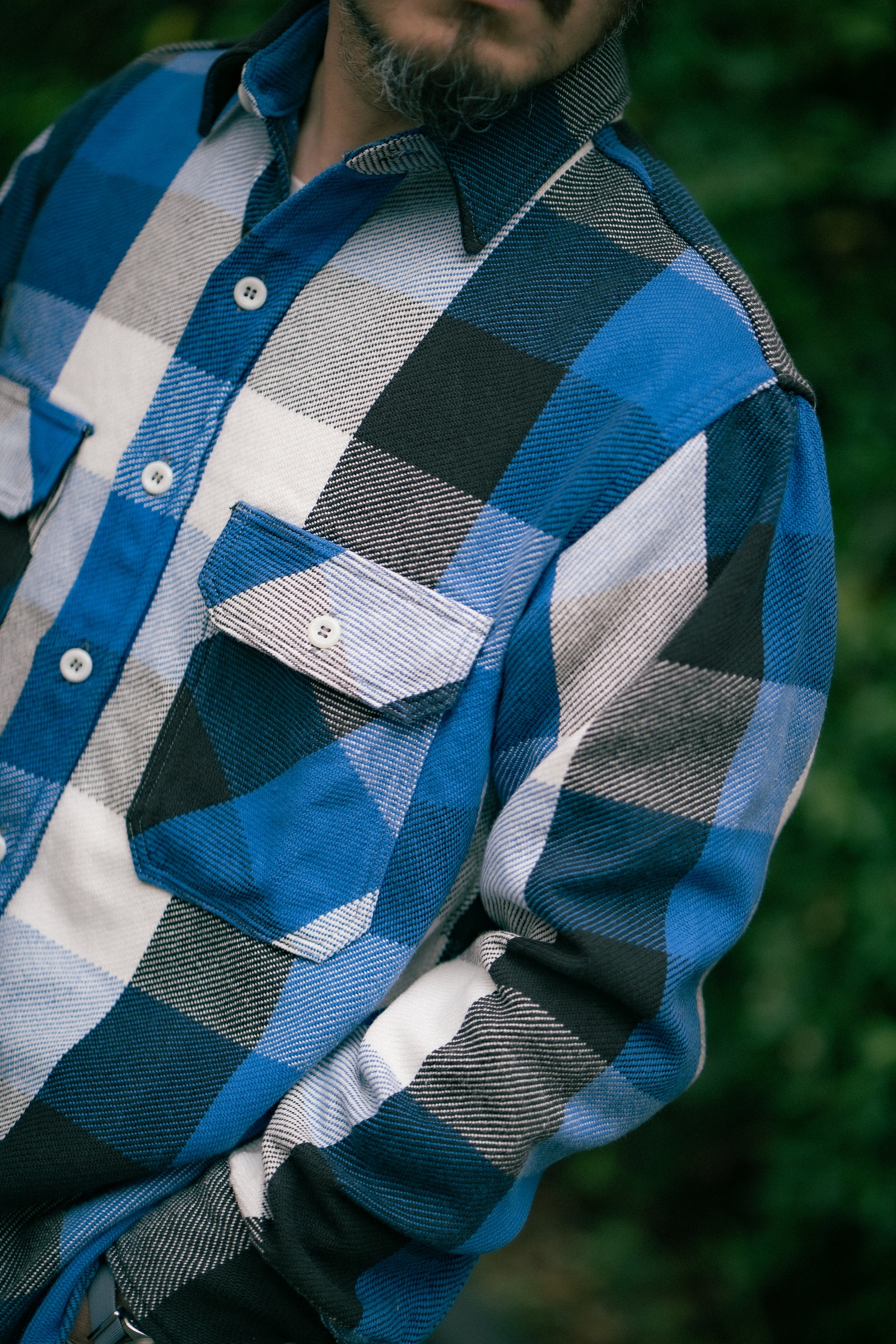 8HU LUMBERJACK BLOCK CHECK FLANNEL SHIRT Gallery Image 3