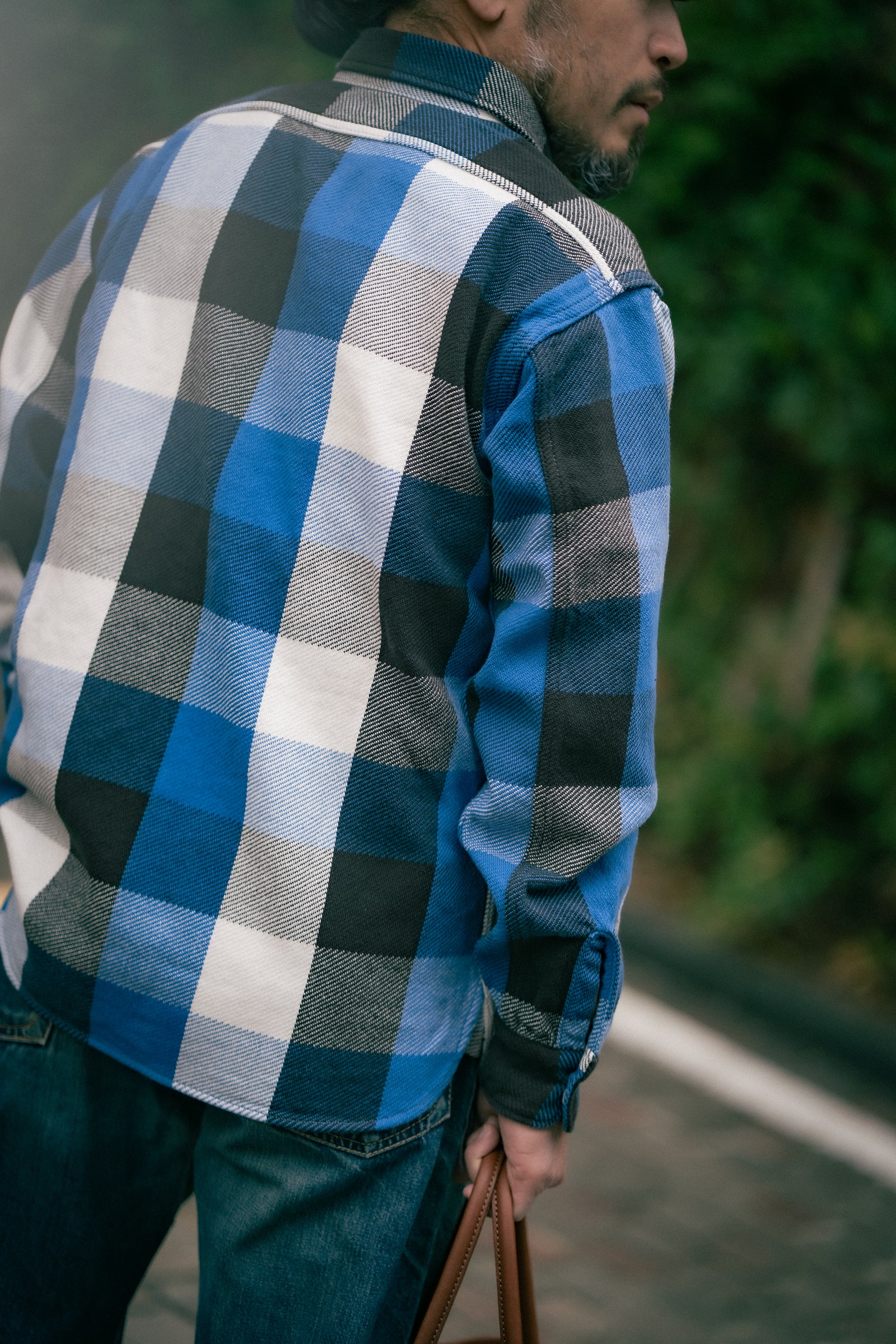 8HU LUMBERJACK BLOCK CHECK FLANNEL SHIRT Gallery Image 4