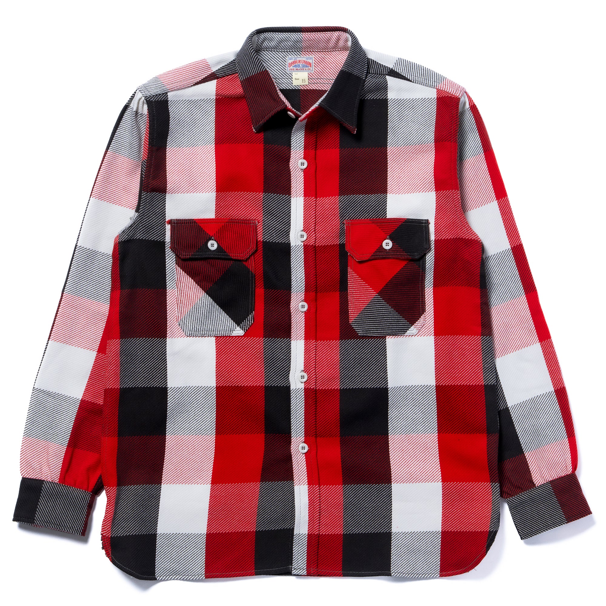 8HU LUMBERJACK BLOCK CHECK FLANNEL SHIRT