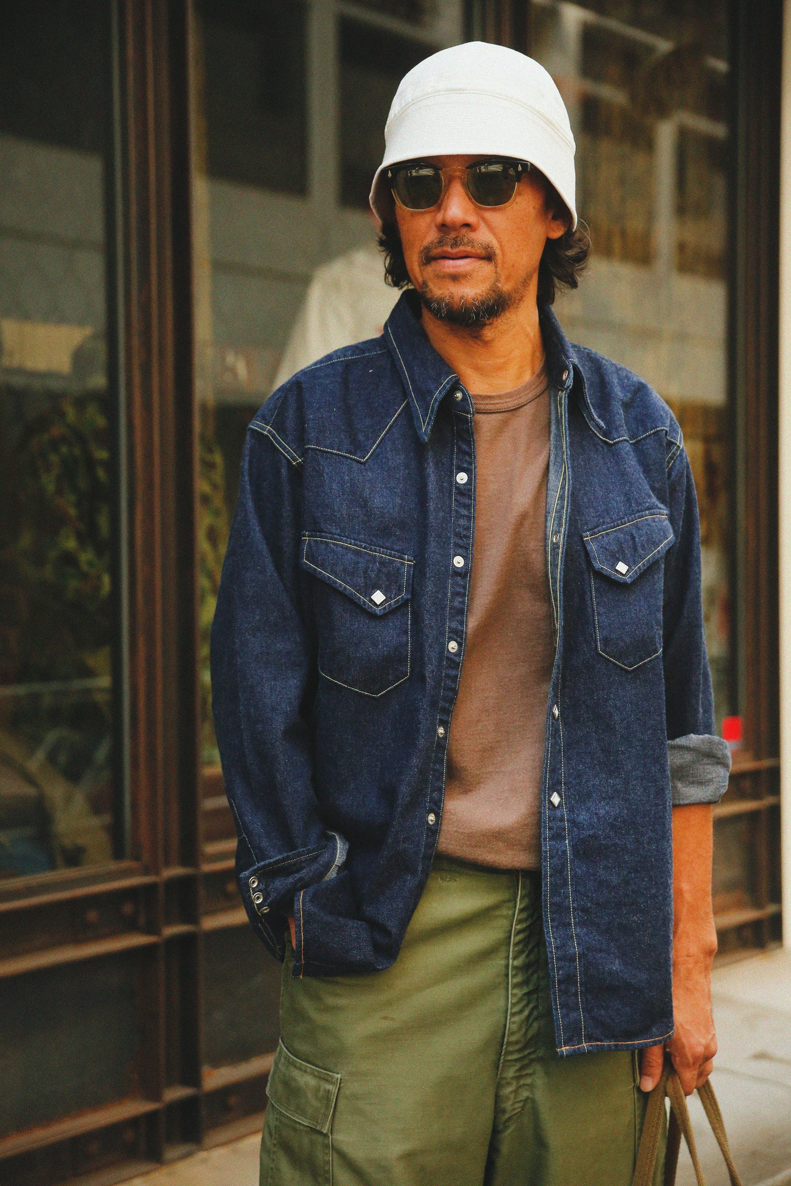 DENIM WESTERN SHIRT / RIDGE SLANT Gallery Image 2