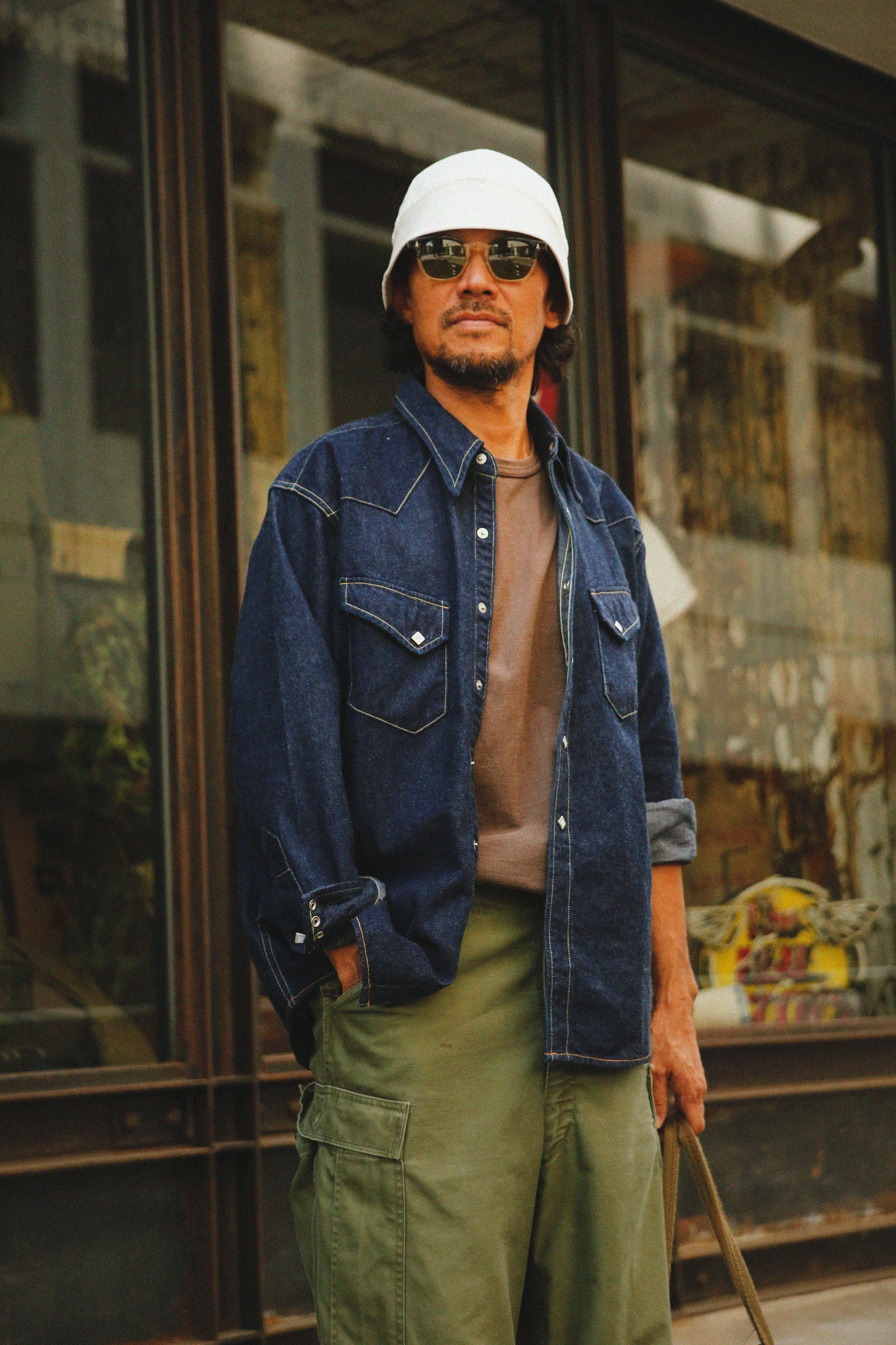 DENIM WESTERN SHIRT / RIDGE SLANT Gallery Image 3