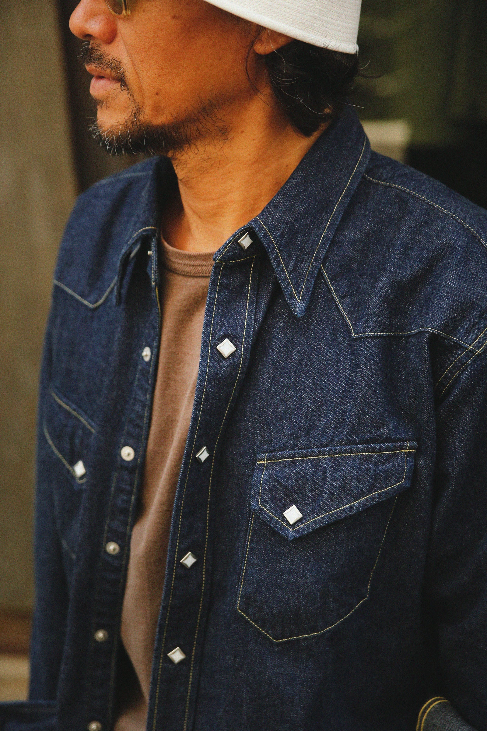 DENIM WESTERN SHIRT / RIDGE SLANT Gallery Image 4
