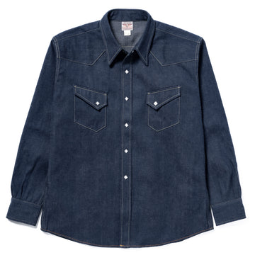 The Real McCoy's MS25107 DENIM WESTERN SHIRT / RIDGE SLANT