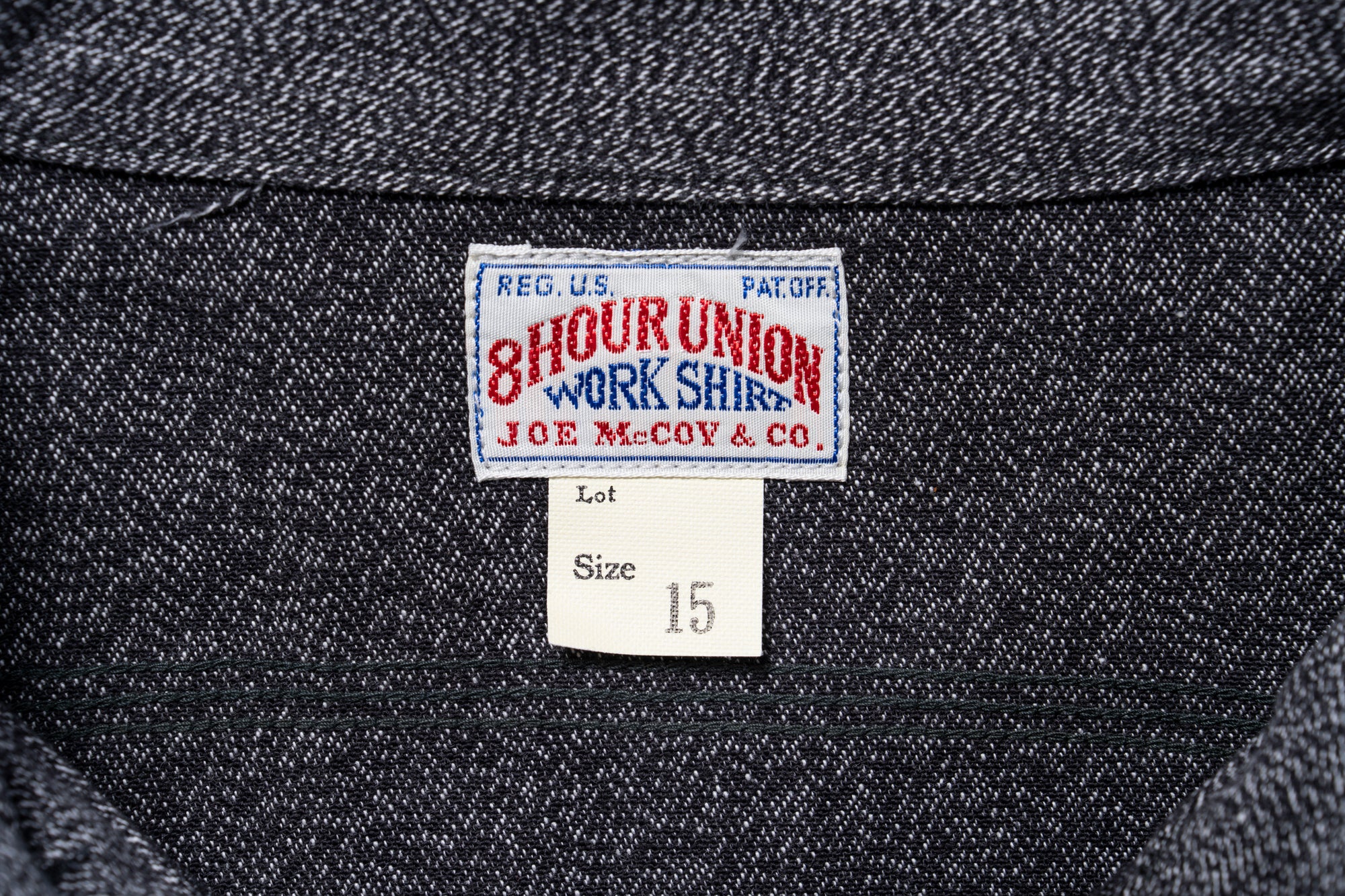 8HU CIGARETTE POCKET MOCK-TWIST CHAMBRAY WORK SHIRT