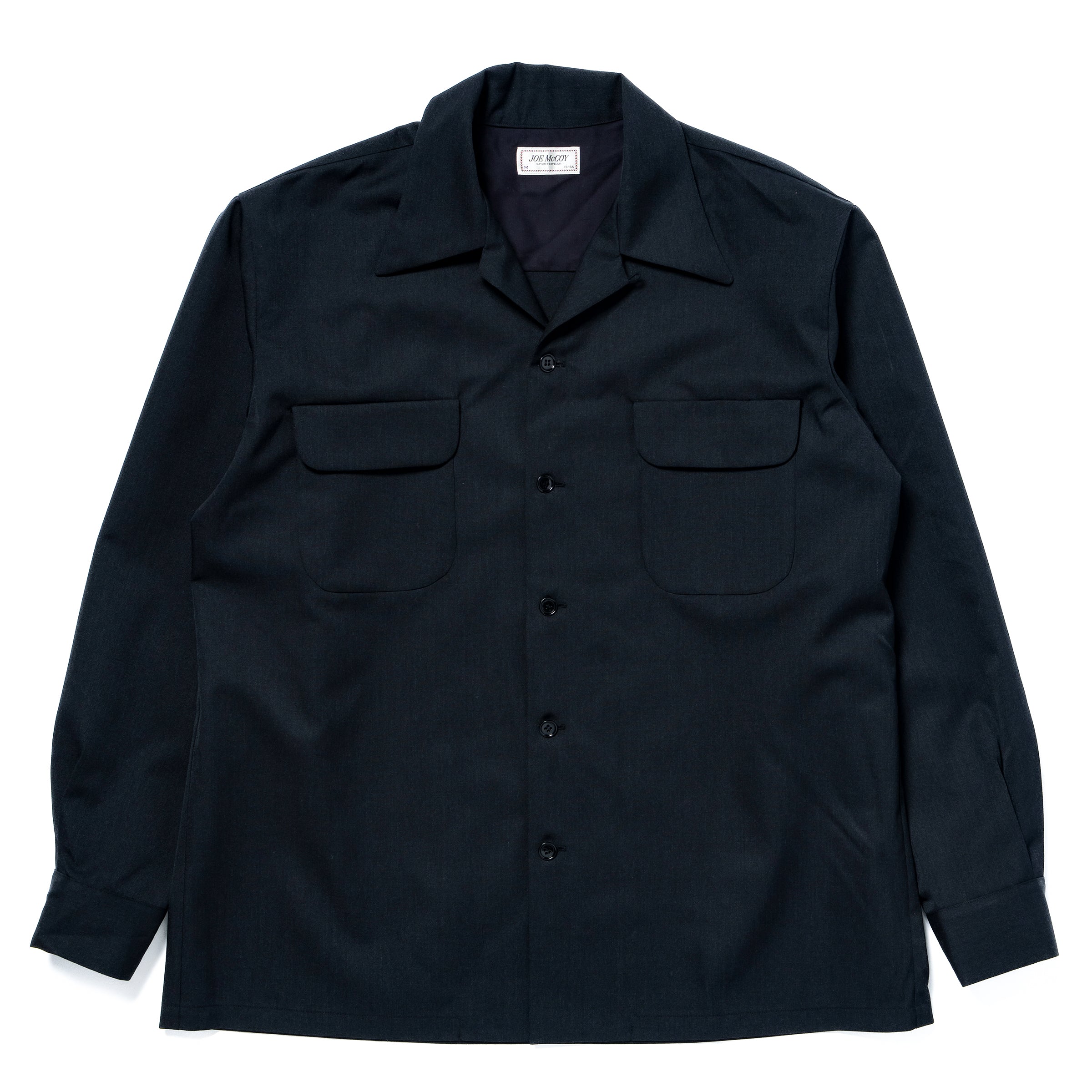 OPEN-COLLAR WOOL SHIRT – The Real McCoy's