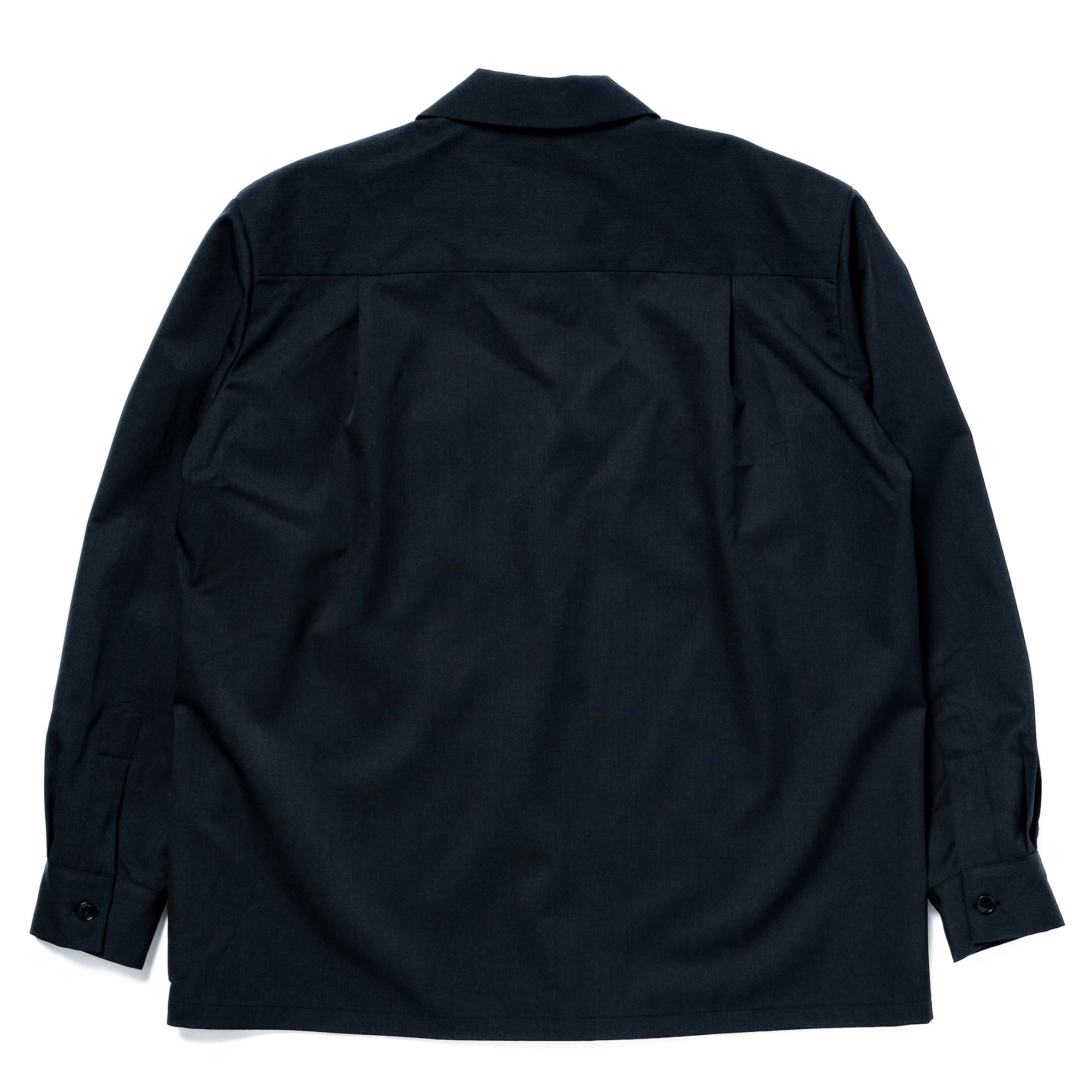 OPEN-COLLAR WOOL SHIRT